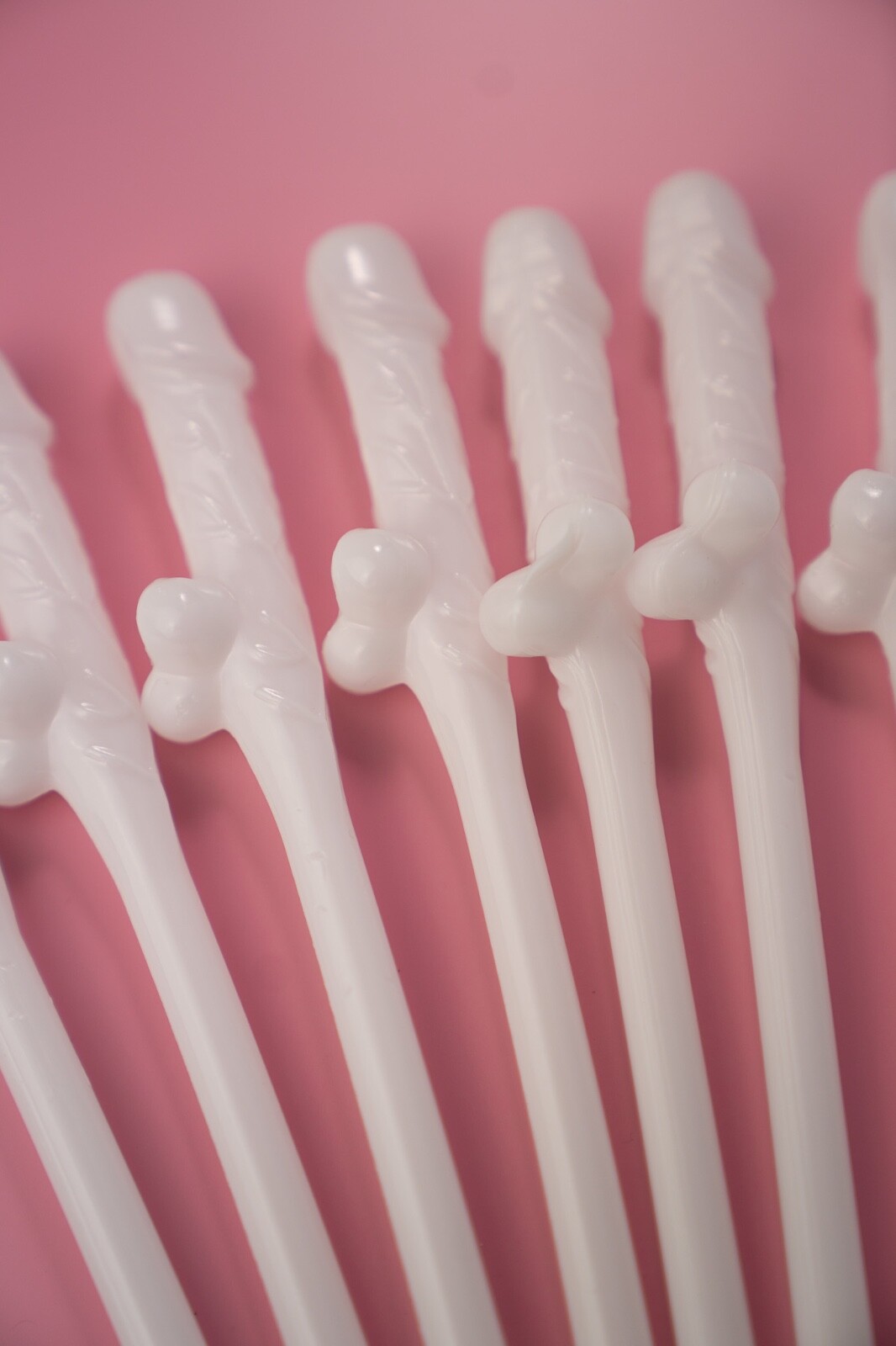 90 WHITE Bachelorette Party Penis Dick Drinking Straws
