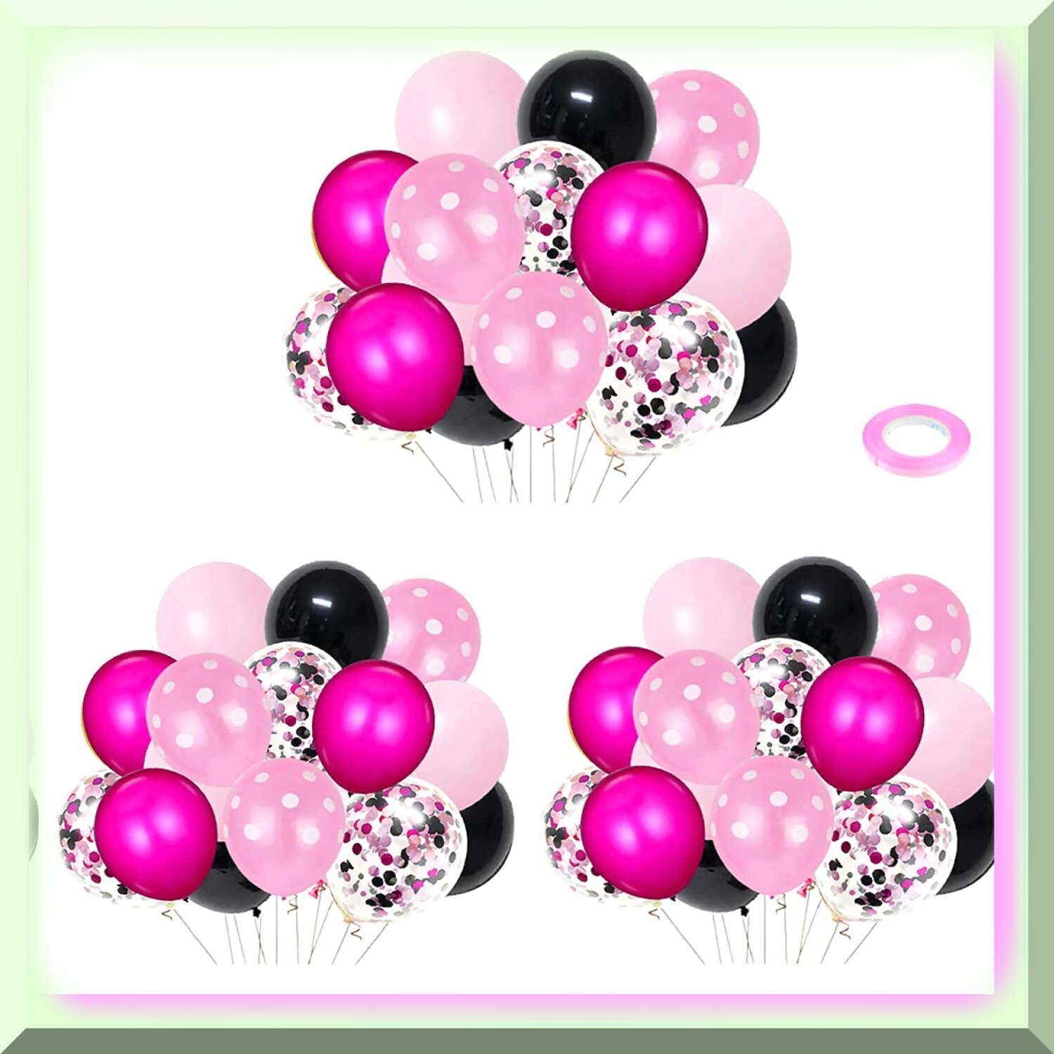 Hot Pink Princess Party Decorations 50 Balloons