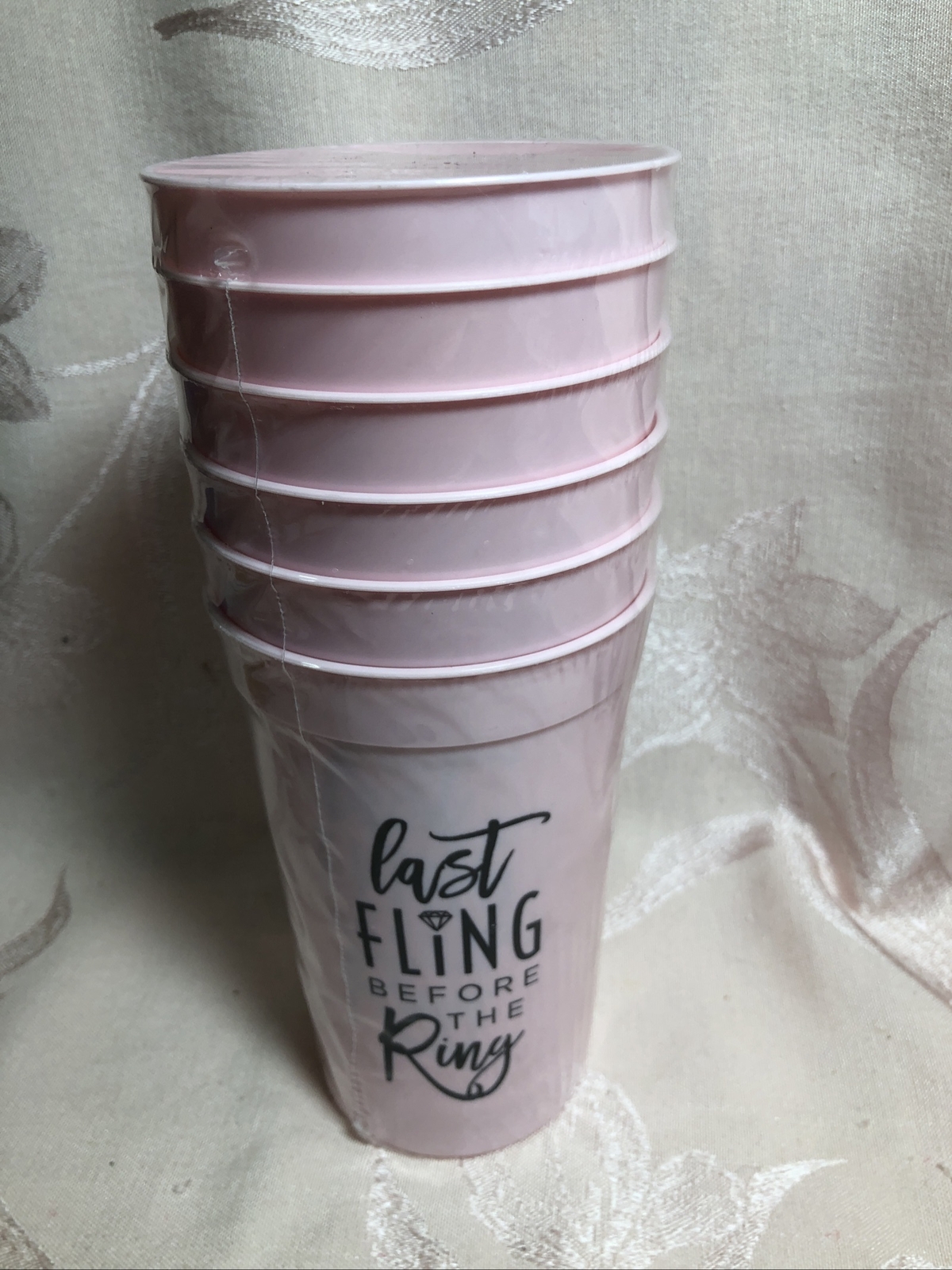 Batchelorette Party Cups ~ Last Fling Before The Ring ~ Set Of 6