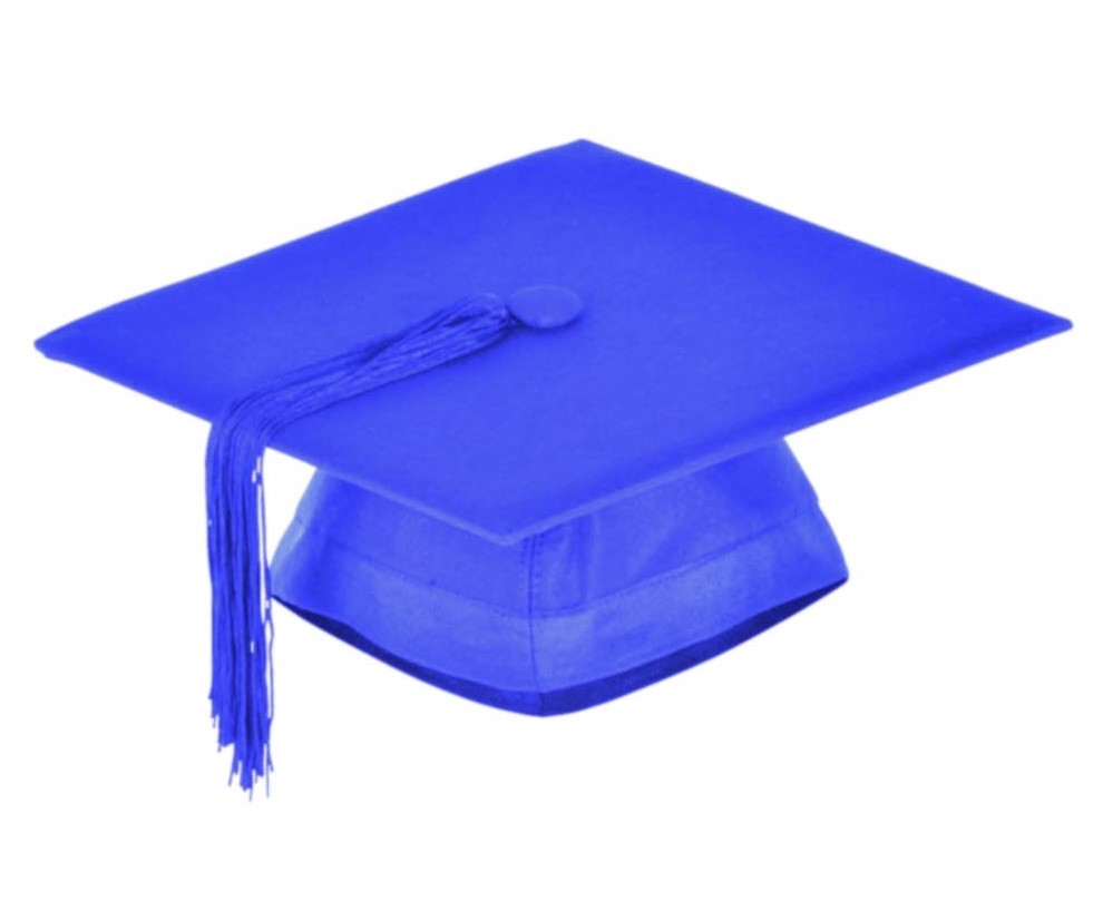 Graduation Mortarboard – Master’s Fitted Cap Colour Hat Academic Gown Accessory