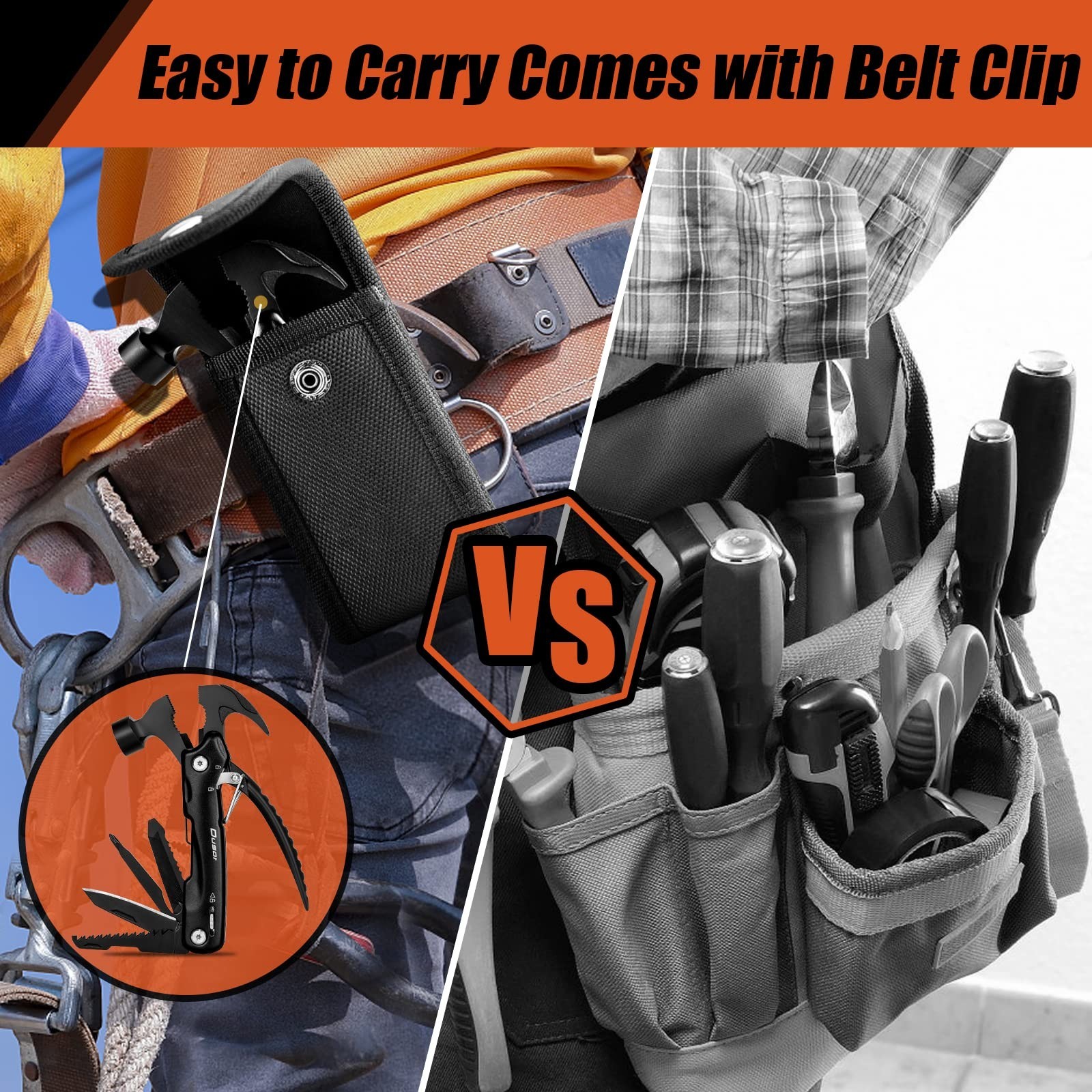 Gifts for Men 12 in 1 Hammer Multitool, Father’ s Day Gifts from Daughter, Hu…