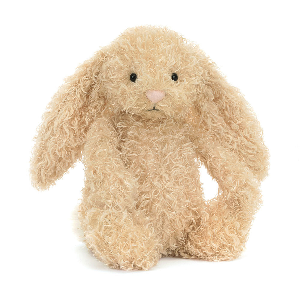 Gold Curly Bunny 12in Ultra Soft Plush Toy Stuffed Animal Perfect Gift