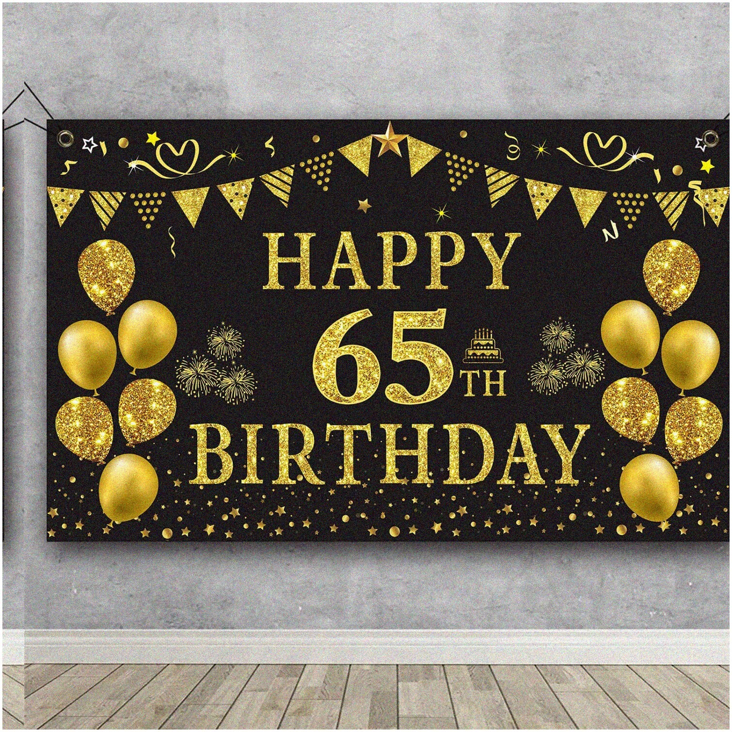 Golden Jubilee 65th Birthday Celebration Backdrop