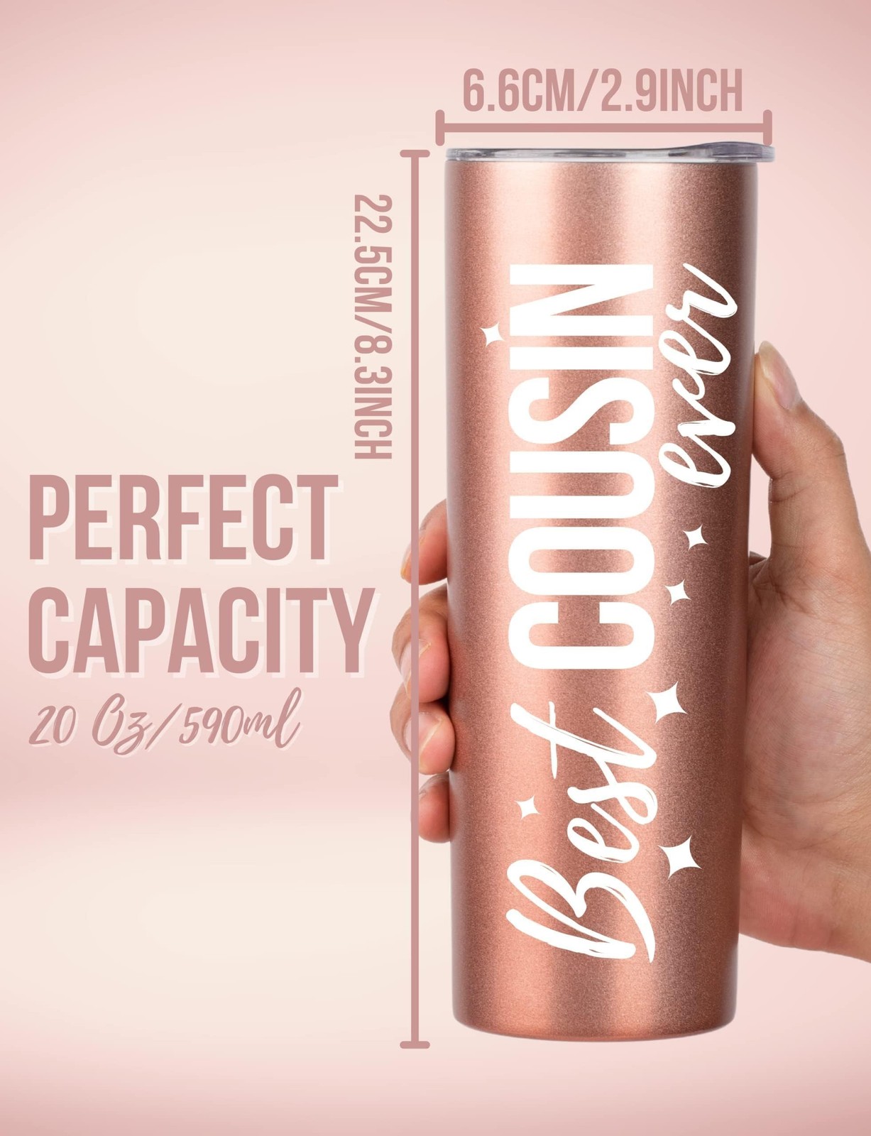Onebttl Cousin Gifts for Women – 20oz Insulated Stainless Steel Tumbler with …