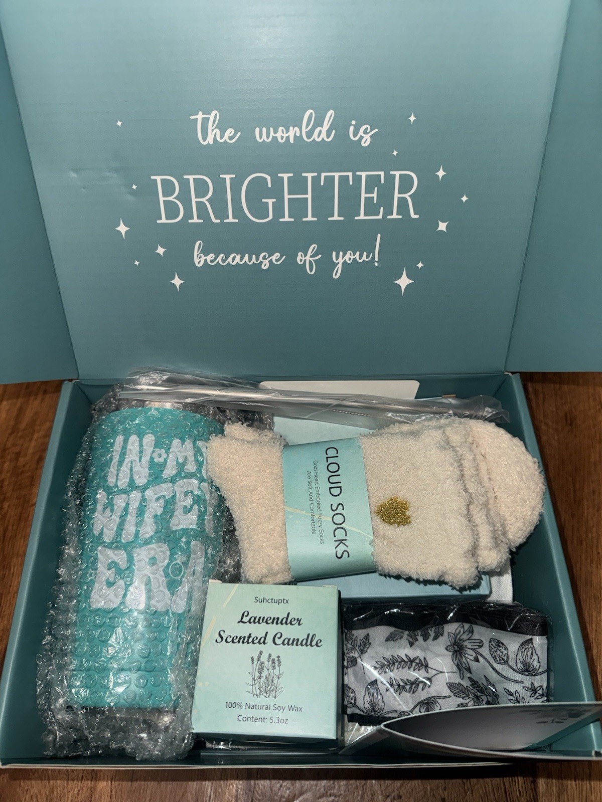 Wifey Era Gift Set Teal and White