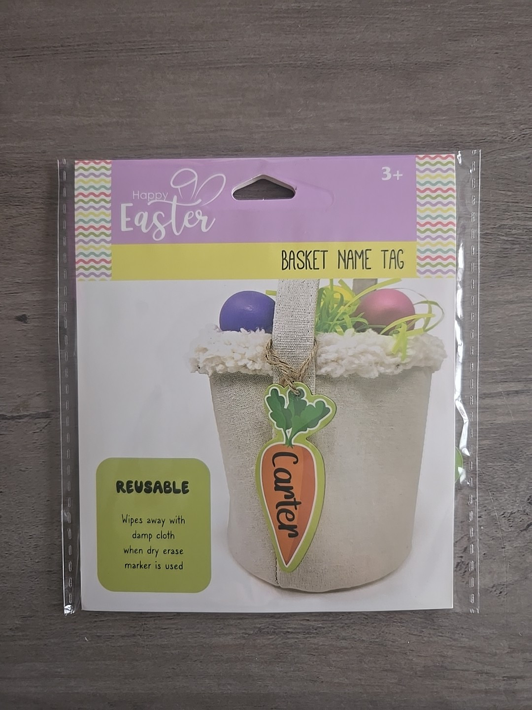 Easter Tag Hanging Design Decorate Easter Carrot Basket Name Tag Portable