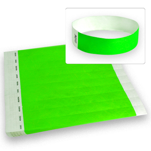 100ct, 500ct or 1000ct- 3/4″ Tyvek Wrist Tickets – Choose Your Color & Qty