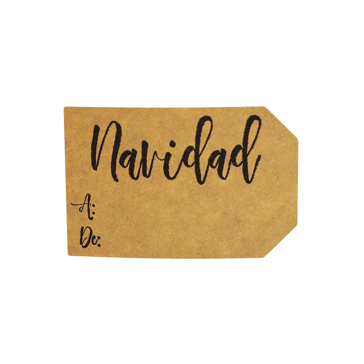Natural Kraft Spanish Feliz Navidad Holiday Gift Tags | 2 x 3″ Inches – 100 Pack