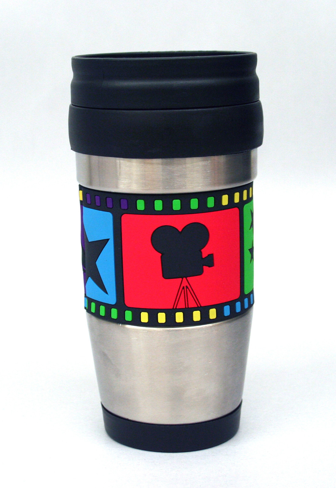 Stainless Steel Travel Mug with Filmstrip design – 4026