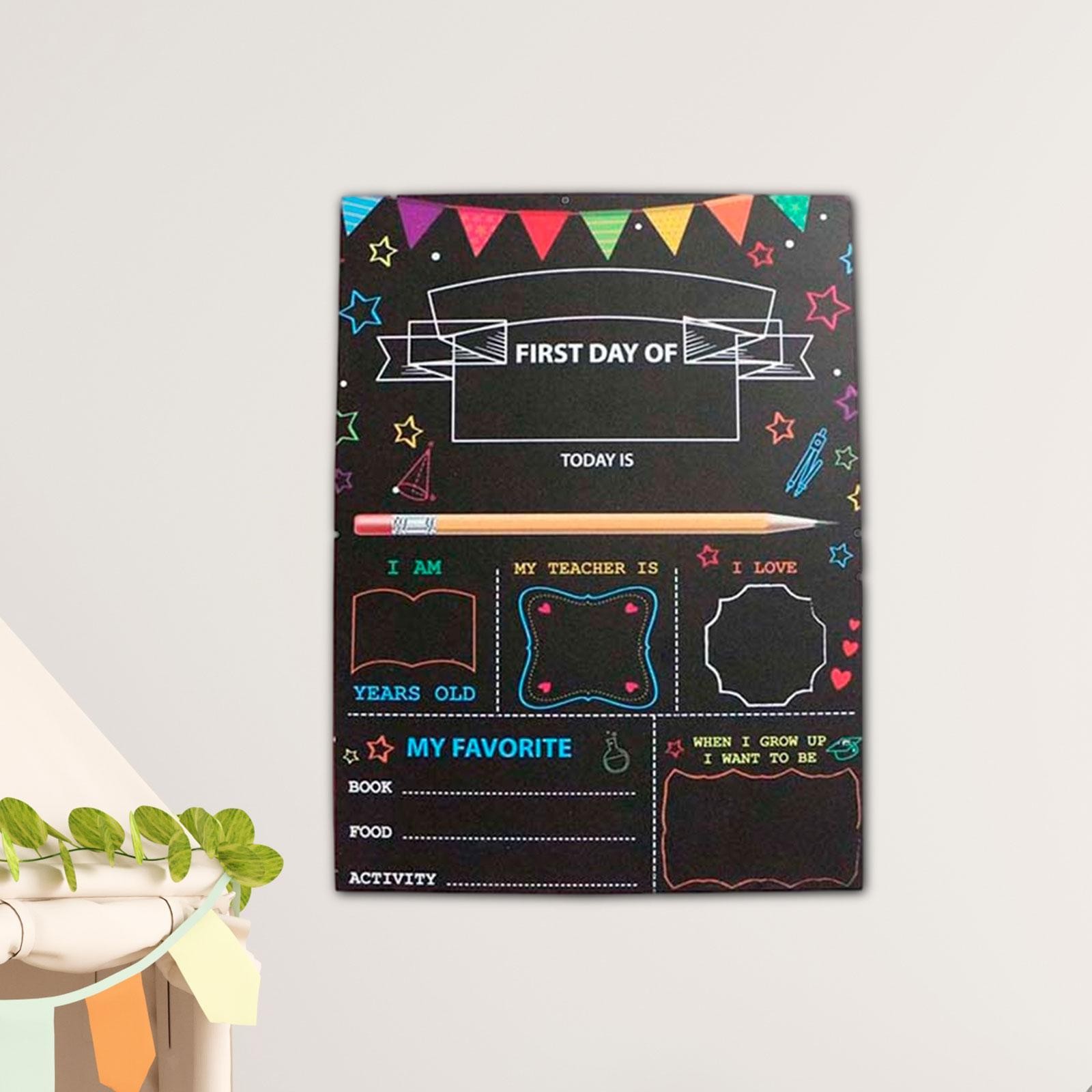 First Day Last Day of School Chalkboard Back to School Sign Photo Prop Reception