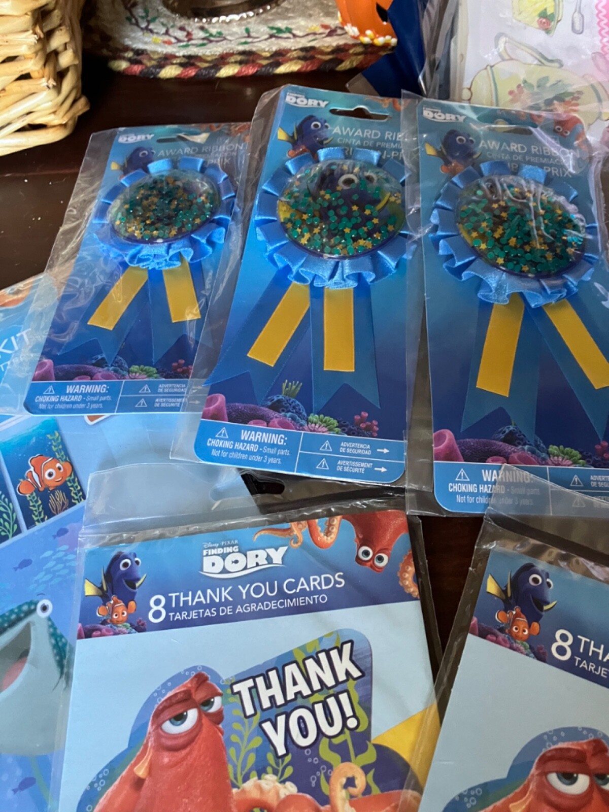 Disney Finding Dory Nemo Birthday party lot invitations thank you decorations