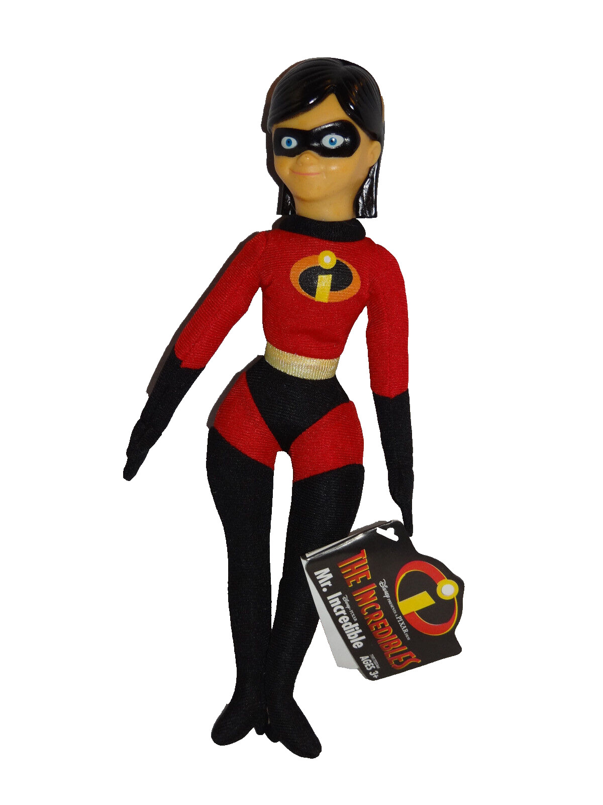 NEW WITH TAGS DISNEY PIXAR 2004 THE INCREDIBLES VIOLET 10 “PLUSH PLASTIC HEAD