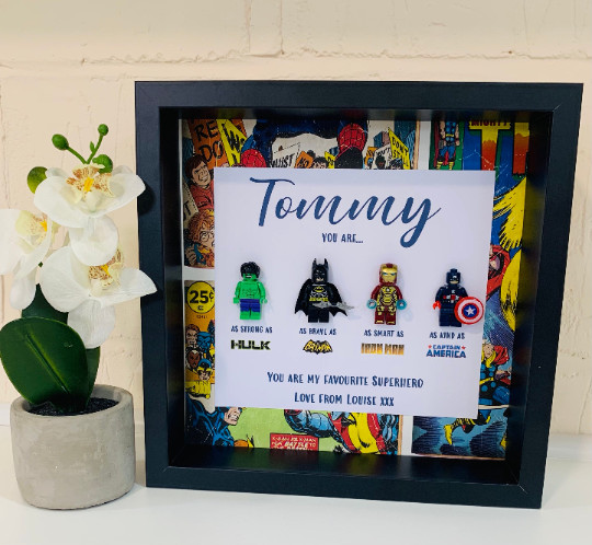 Superhero Gift | Daddy Superhero Gift | Personalised Gift | Photo Frame