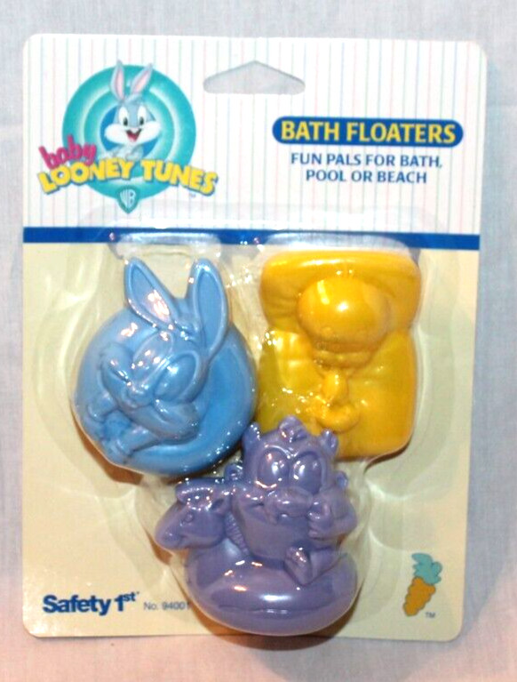 NEW IN PACKAGE VINTAGE 1997 LOONEY TUNES BUGS BUNNY BATH FLOATERS