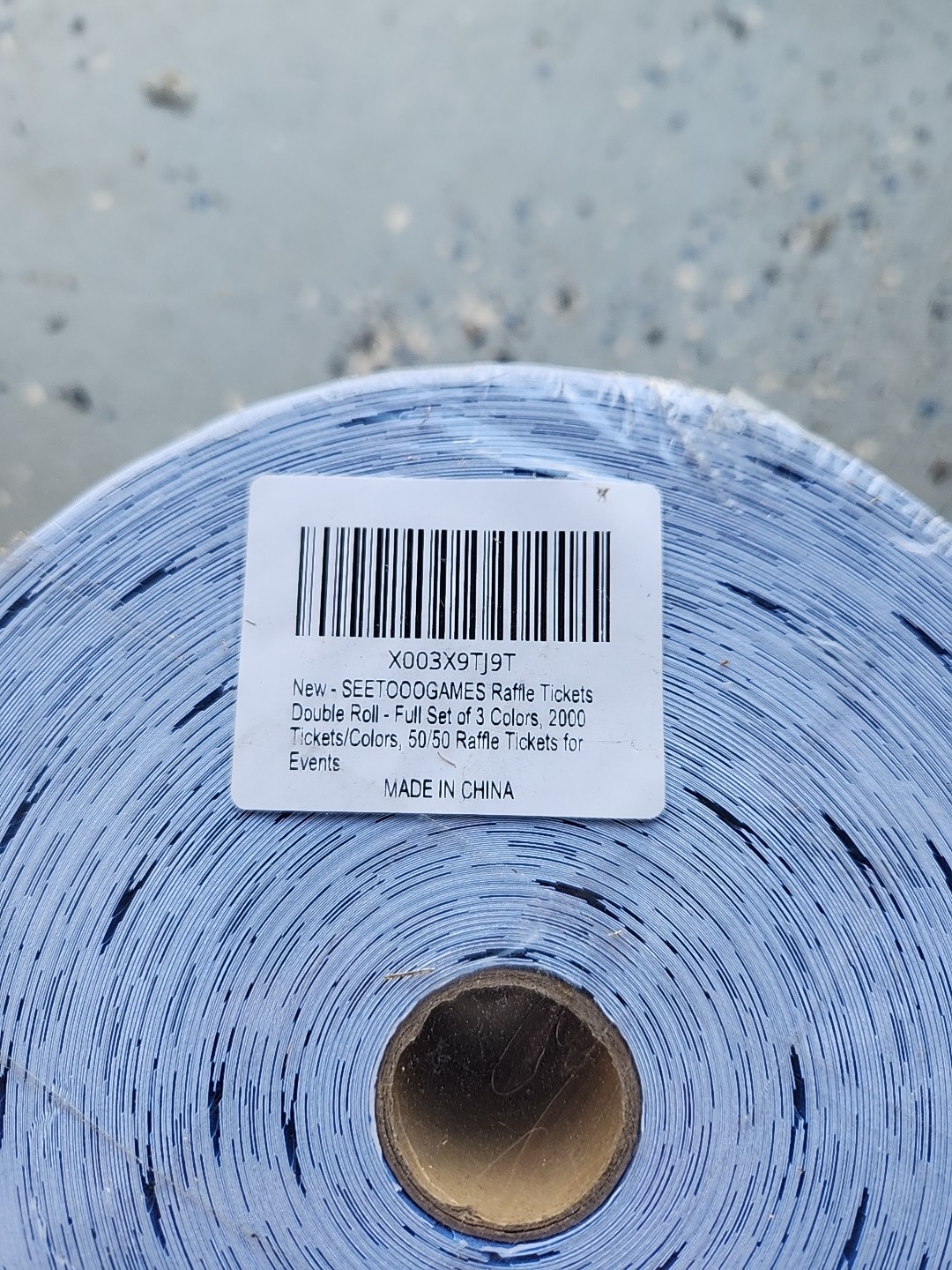 Indiana Ticket Company Raffle Tickets, (3 Rolls of 2000ea ) 50/50 Raffle Fr Ship