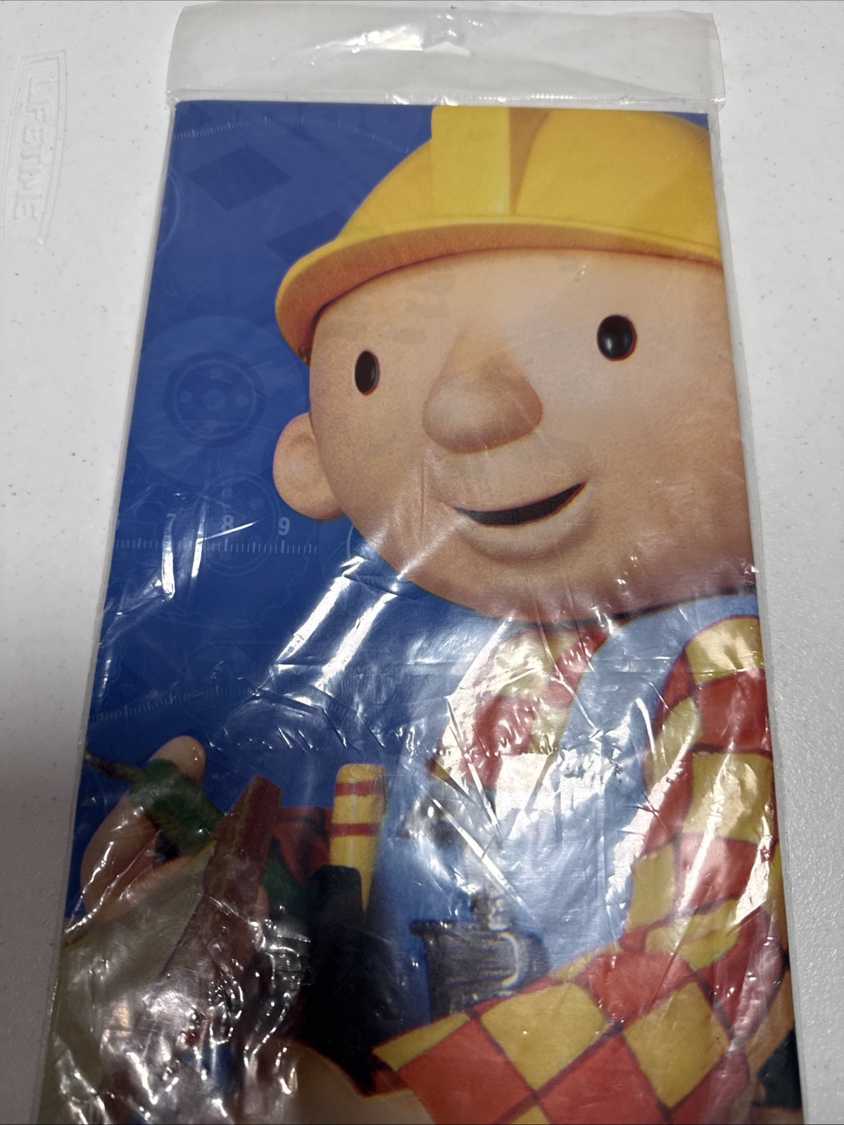 Vintage Party Express Hallmark 2005 Bob The Builder Table Cloth 54″ x 102” New