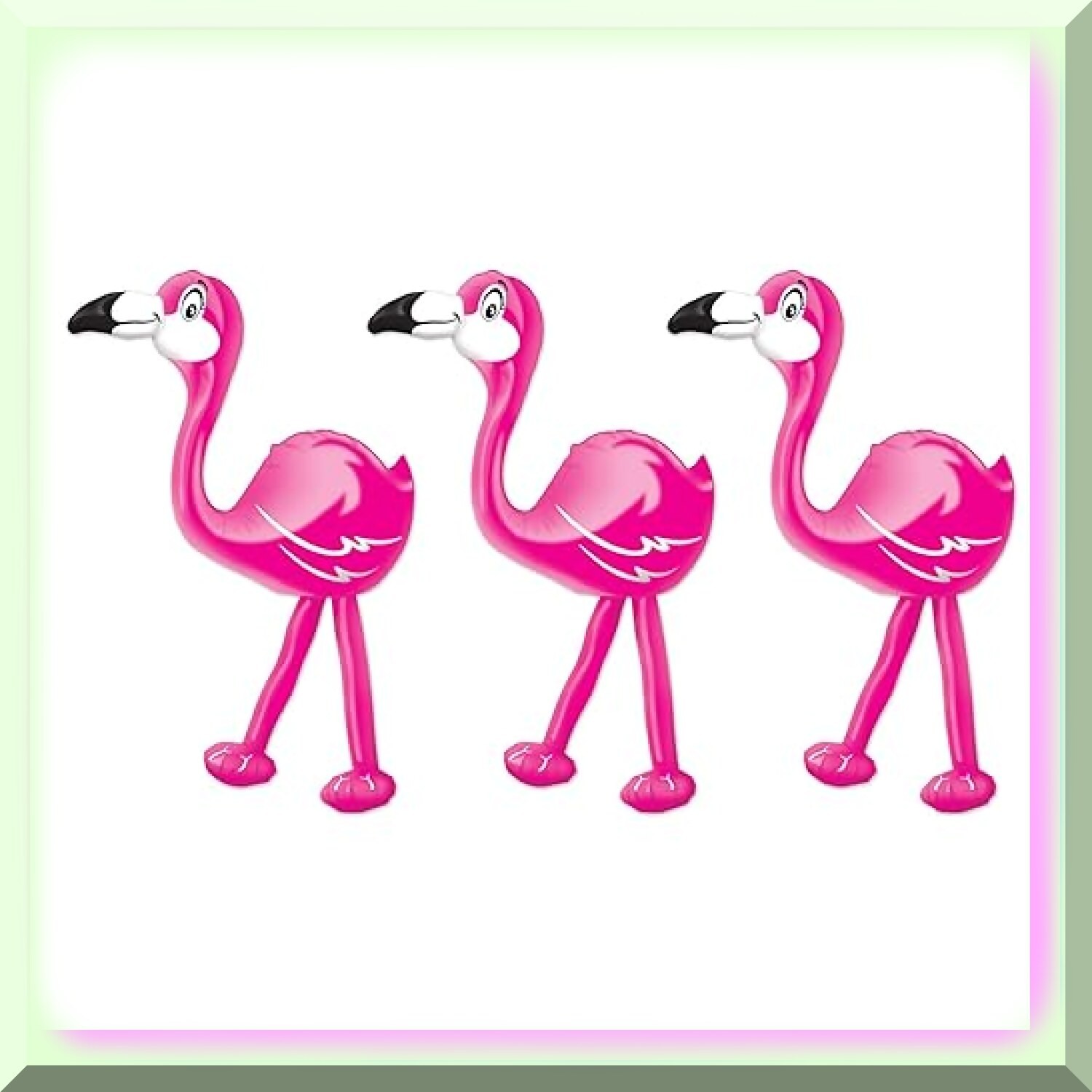 Inflatable Flamingo Decor Set for Parties