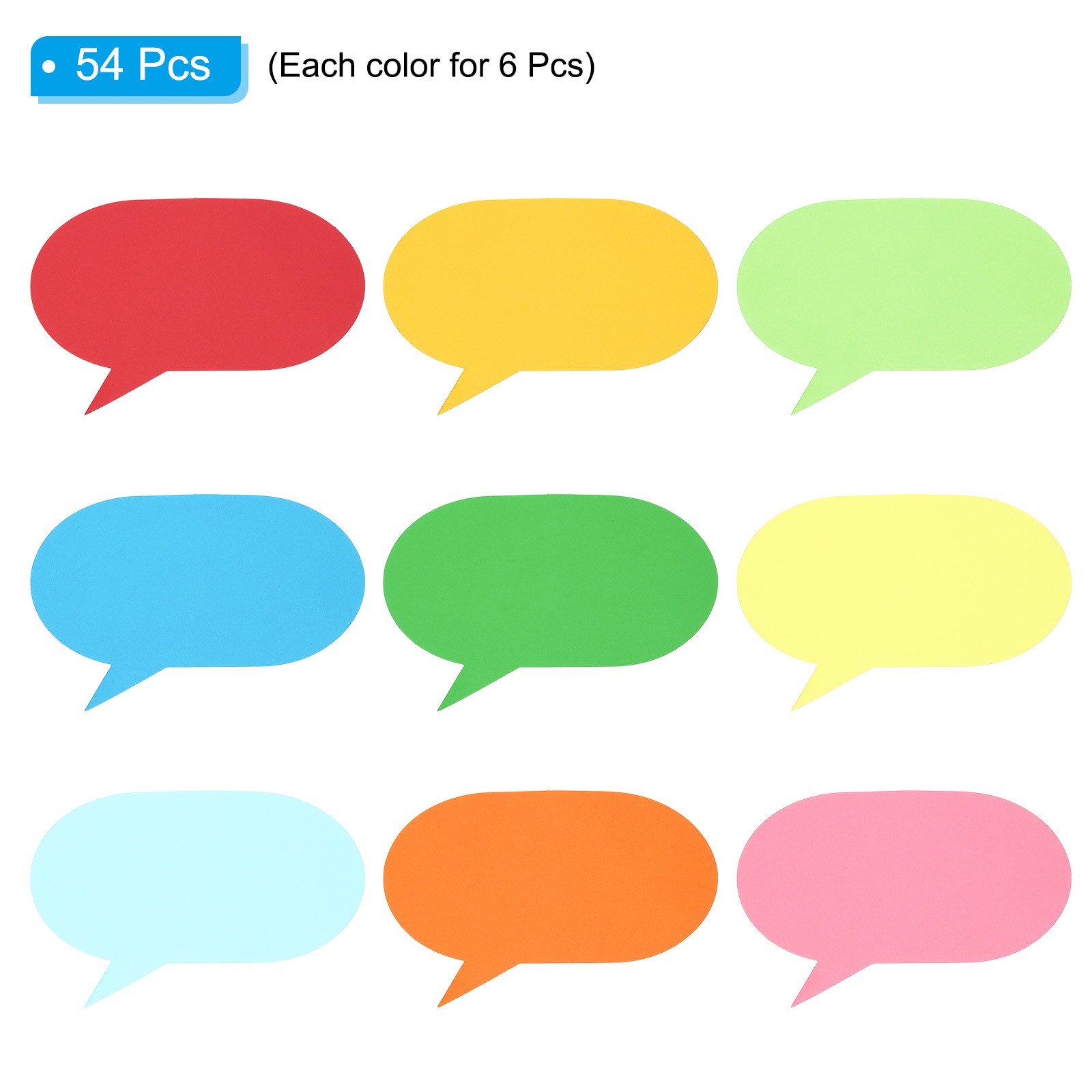 5×6″Cutouts Paper, 54Pcs Bubbles Assorted Color Paper, Multicolor