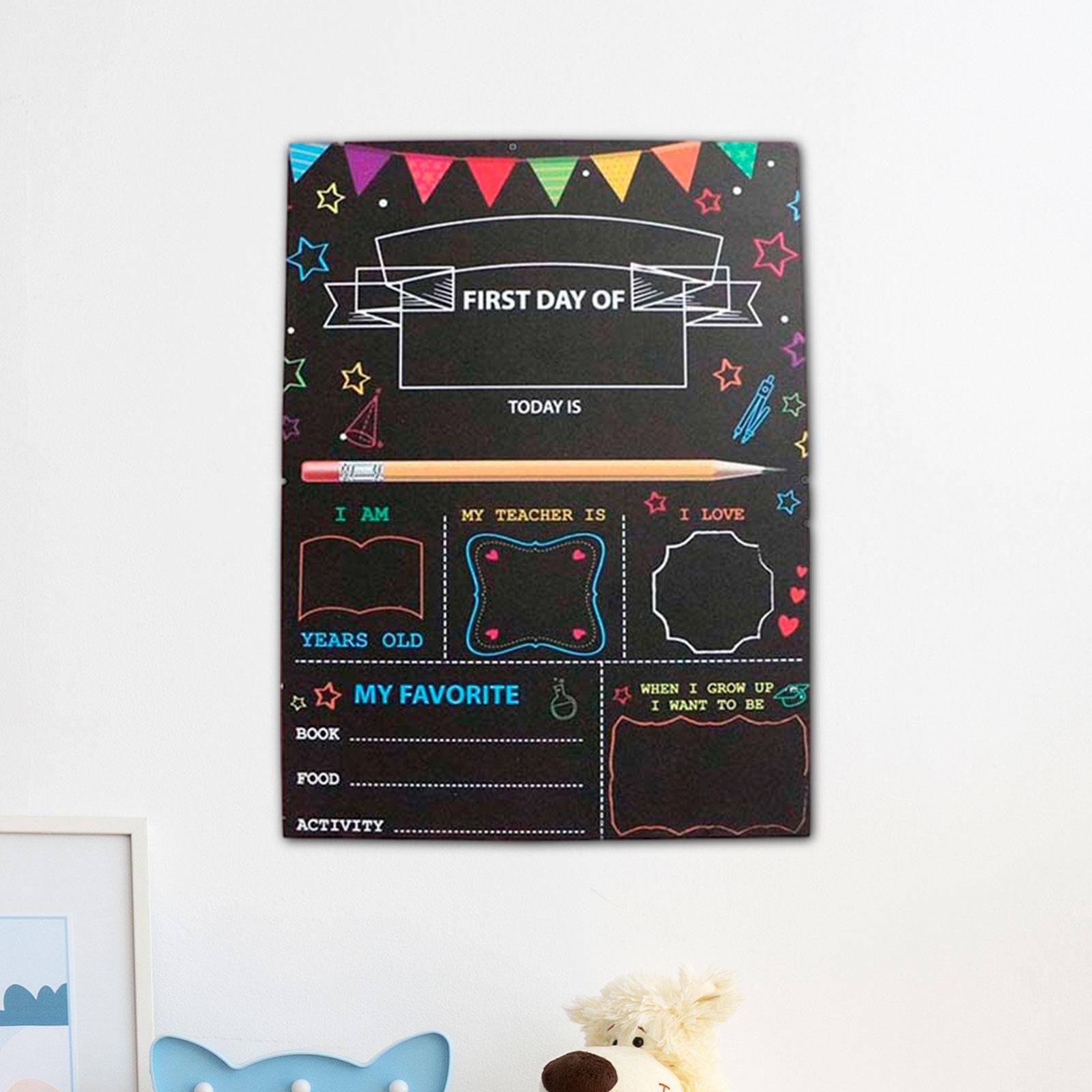 First Day Last Day of School Chalkboard Back to School Sign Photo Prop Reception