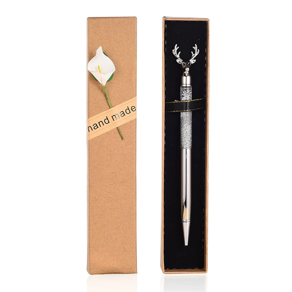 Silver Novelty Boxed Pen – Christmas Gift for Him/Her, Kids & Family