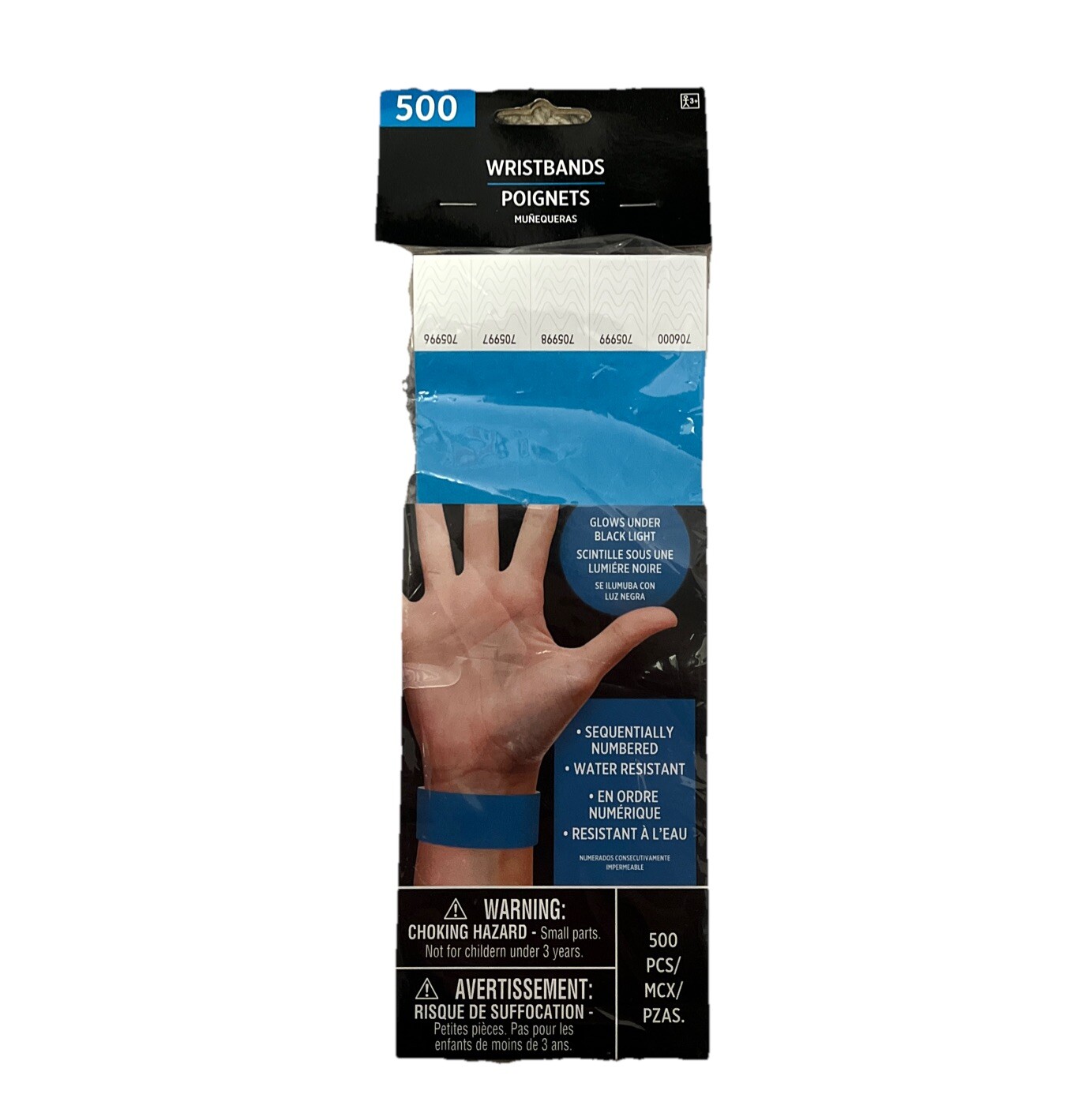 Tyvek Wristbands 500 count Numbered Events Party Clubs