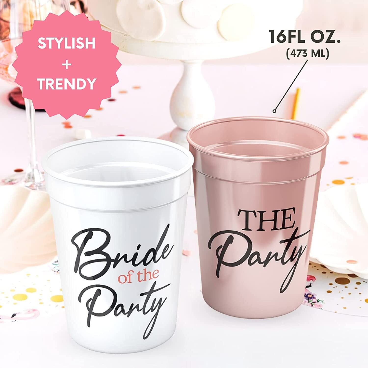 Bachelorette Party Cups – Bride Cup & Bridesmaid Cups as Bachelorette-C2