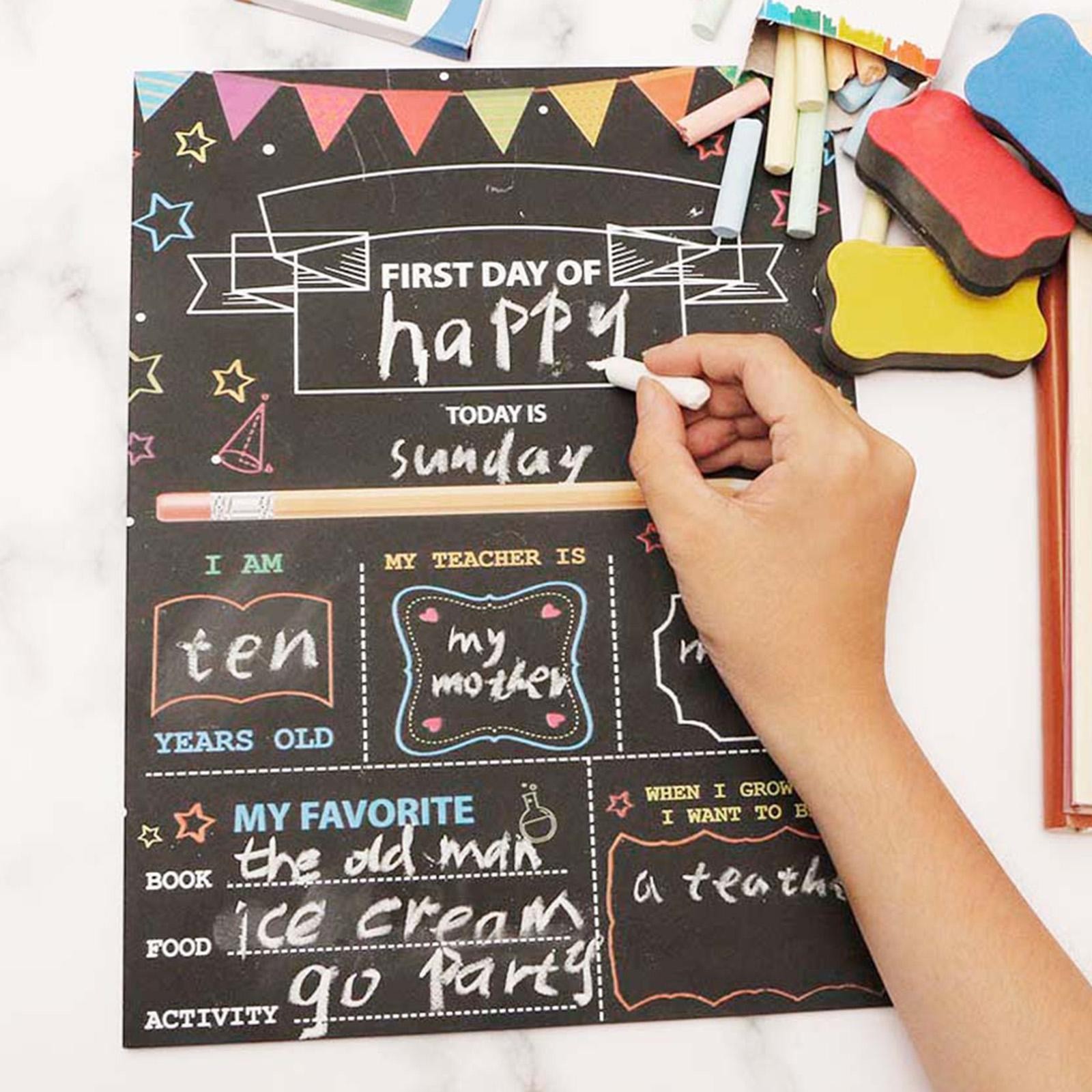First Day Last Day of School Chalkboard Back to School Sign Photo Prop Reception