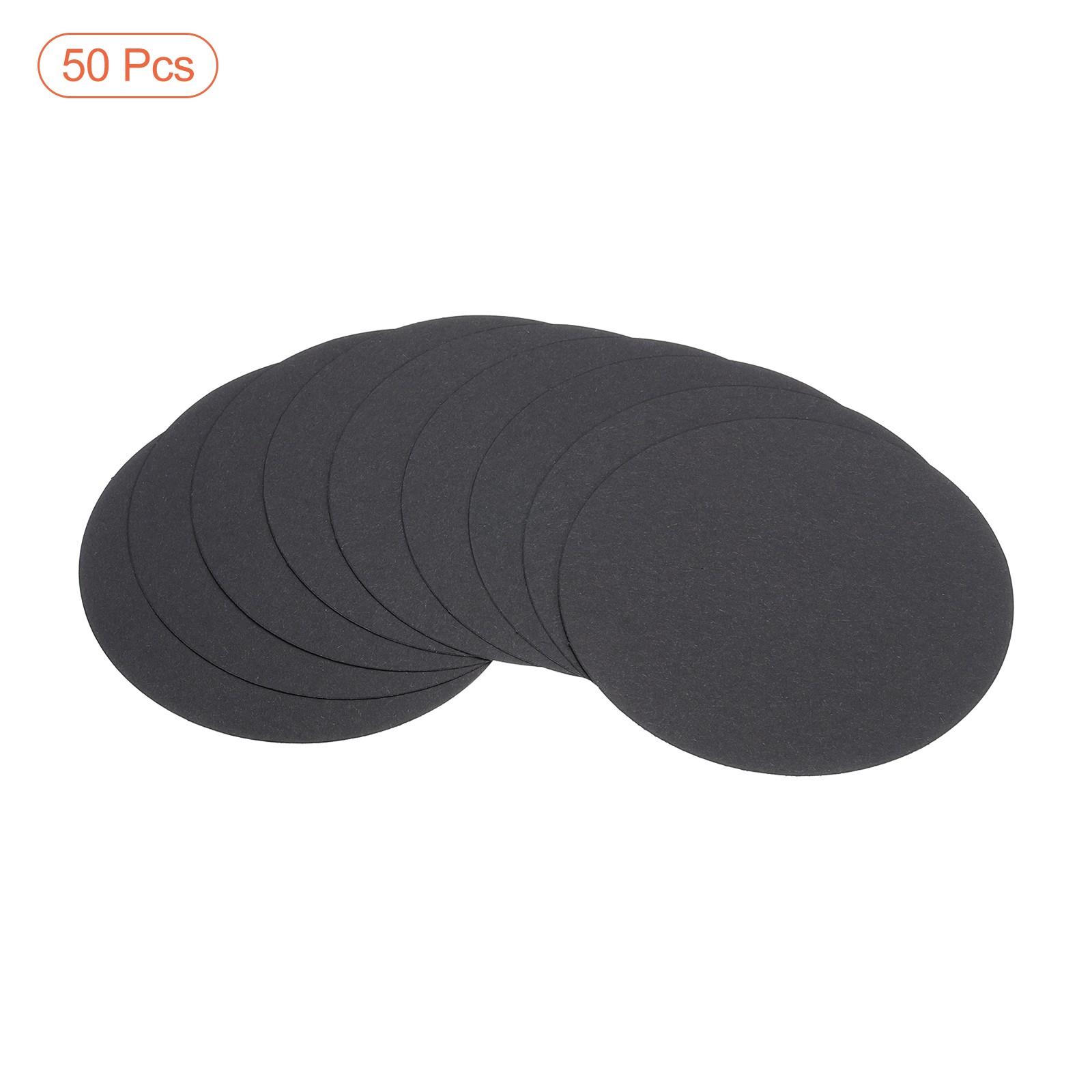 50Pack 3″ Round Cardboard Paper Blank Circles for DIY Craft Arts Black