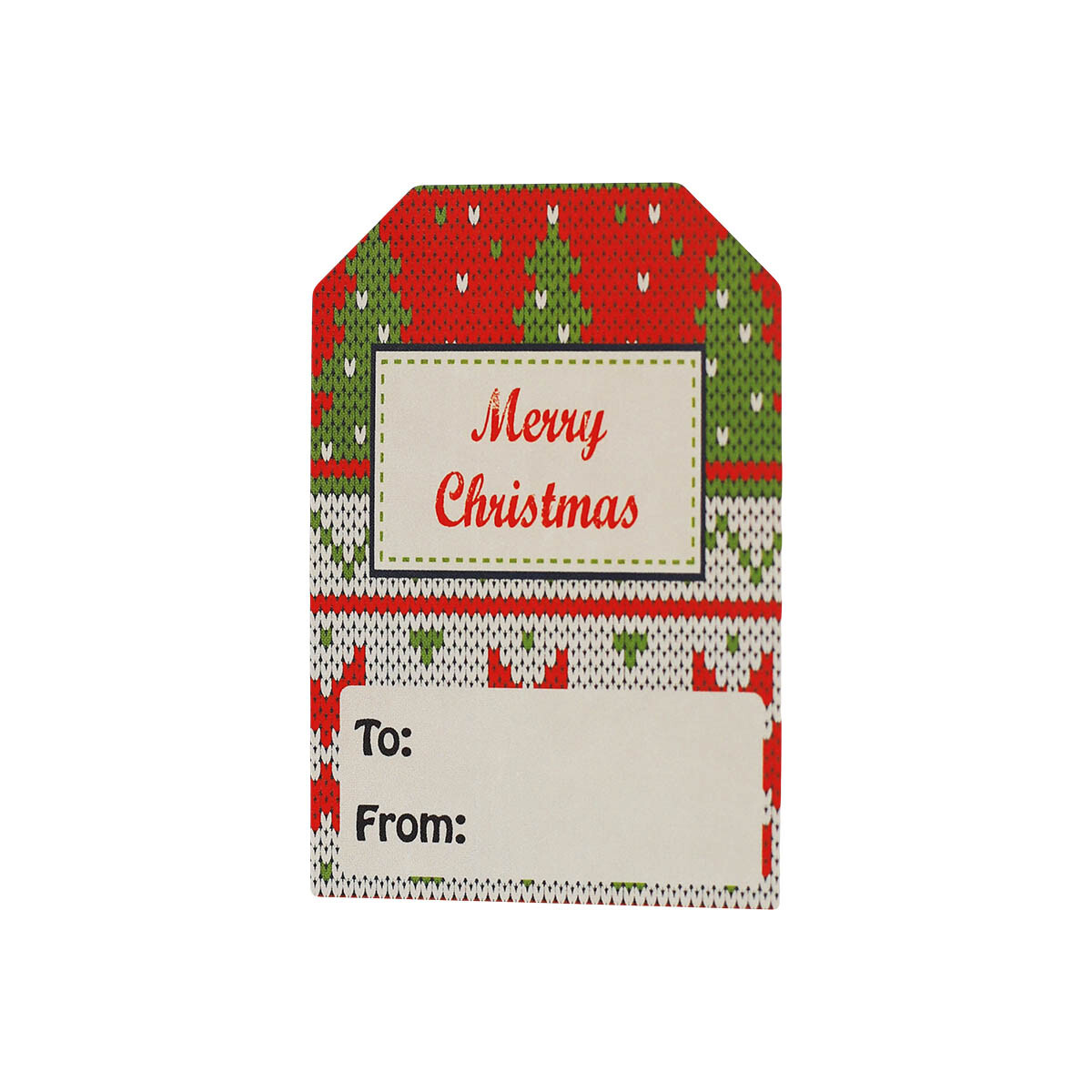 Christmas Sweater Holiday Gift Tags | 2 x 3″ inch – 100 Pack