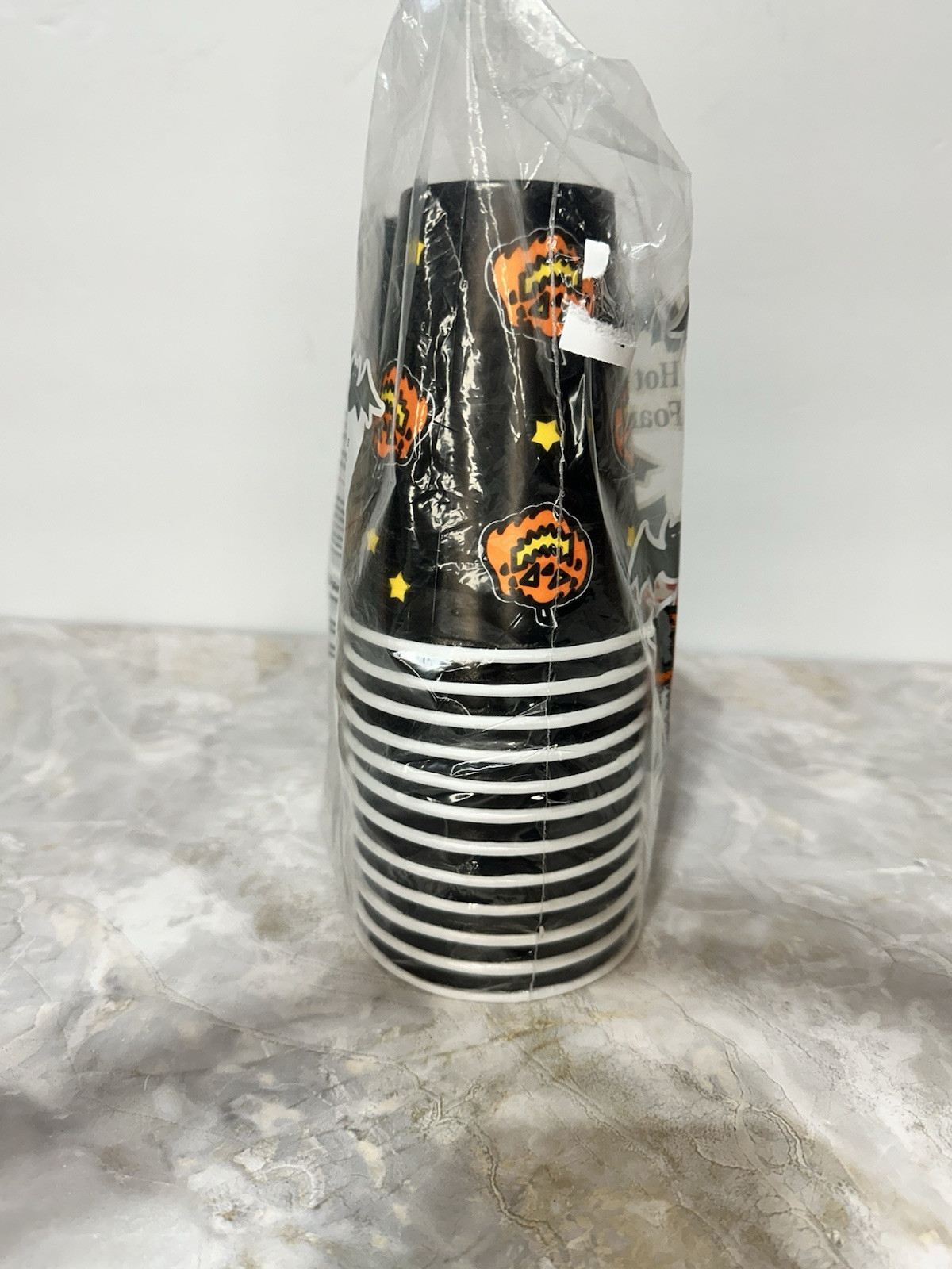 Vintage Hefty Halloween Pumpkin Cups 24 Made In USA 90’s Party Cup
