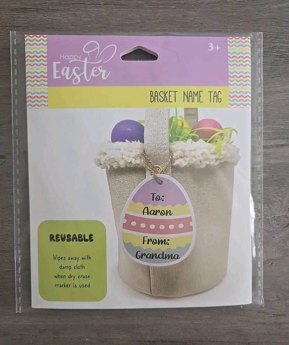 Easter Tag Hanging Design Decorate Egg Easter Basket Name Tag Portable