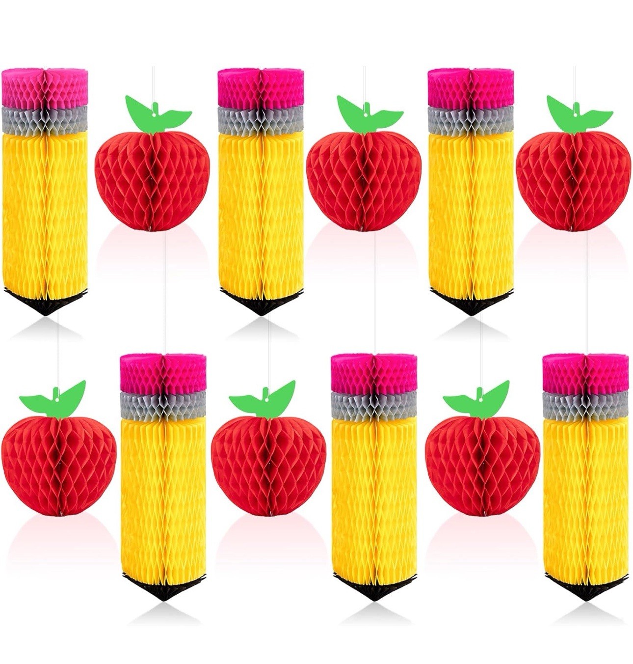 12Pcs Paper Garlands Ceiling Hanging Ornament Classroom First Day Teacher Appre