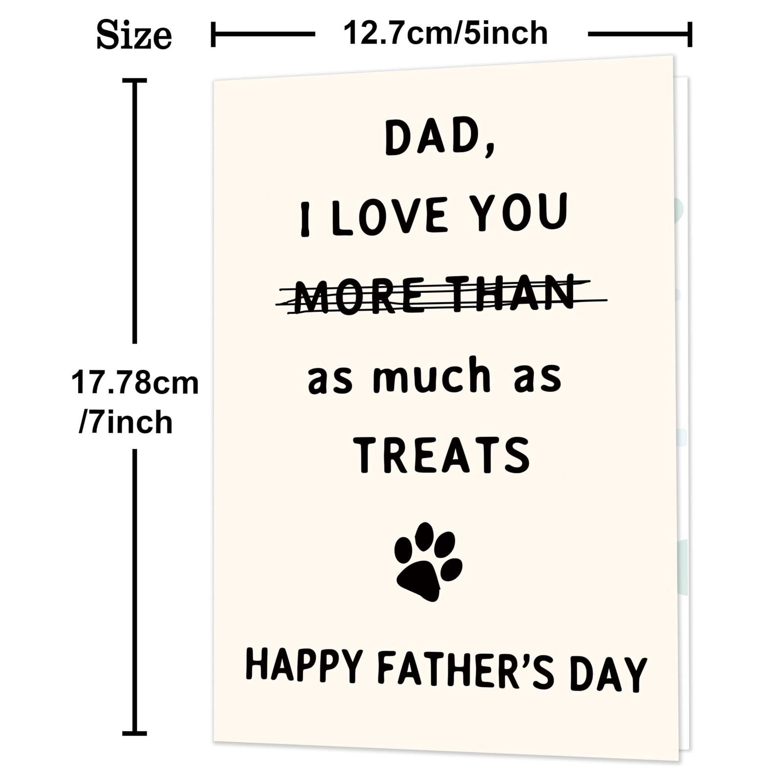 Smithtuy Fathers Day Card, Cards Gifts 7 x 5 inches, SY-288