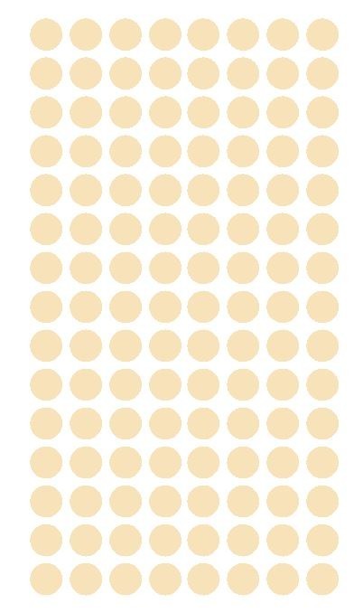 1/4″ IVORY Round Color Coding Inventory Label Dots Stickers MADE IN USA