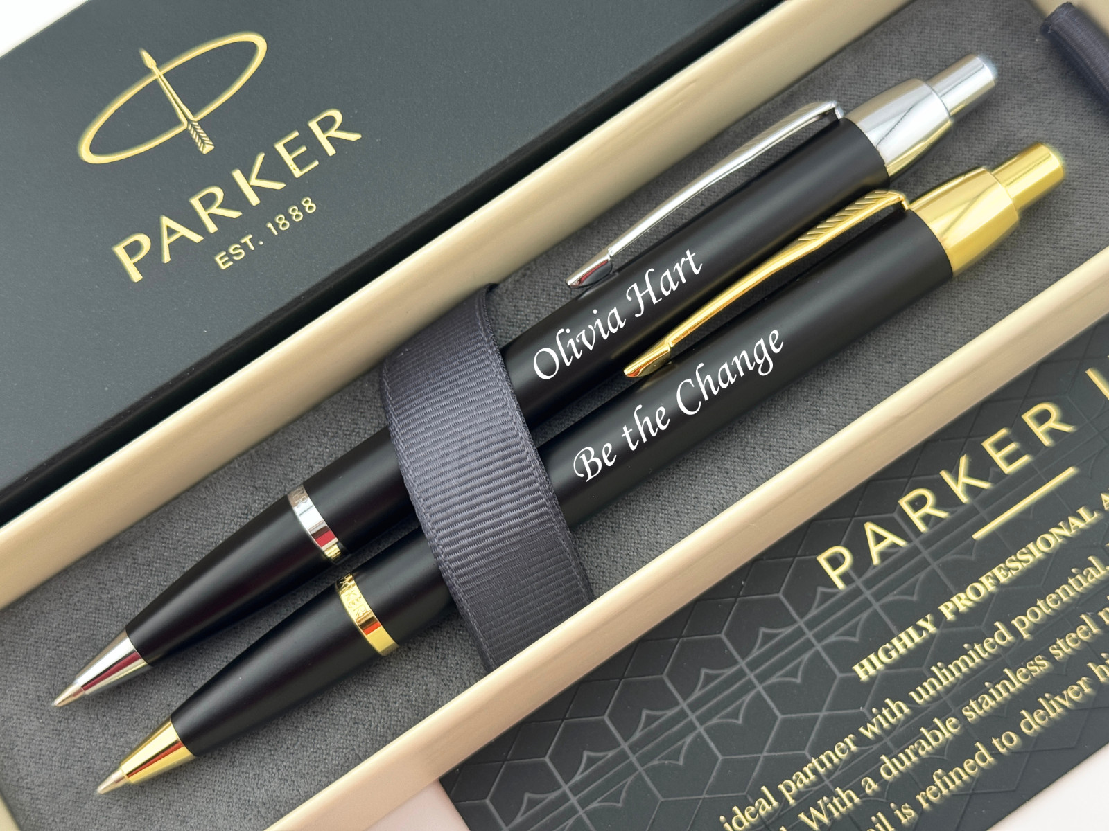 Personalized Wood Ballpoint Pen with Box Executive Custom Graduation Gift