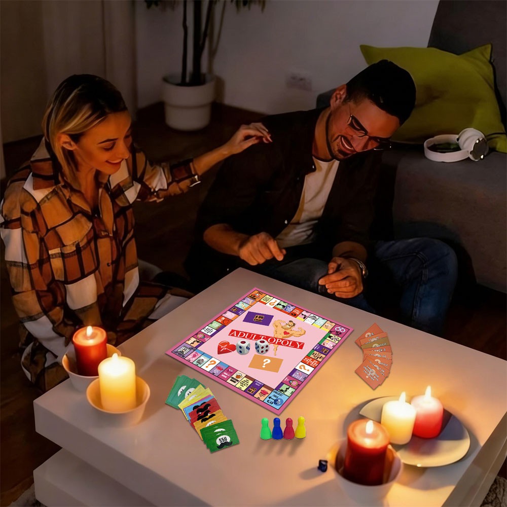 Couple Adult Opoly Board Game Deck Cards Date Night Ideas Conversation Intimacy