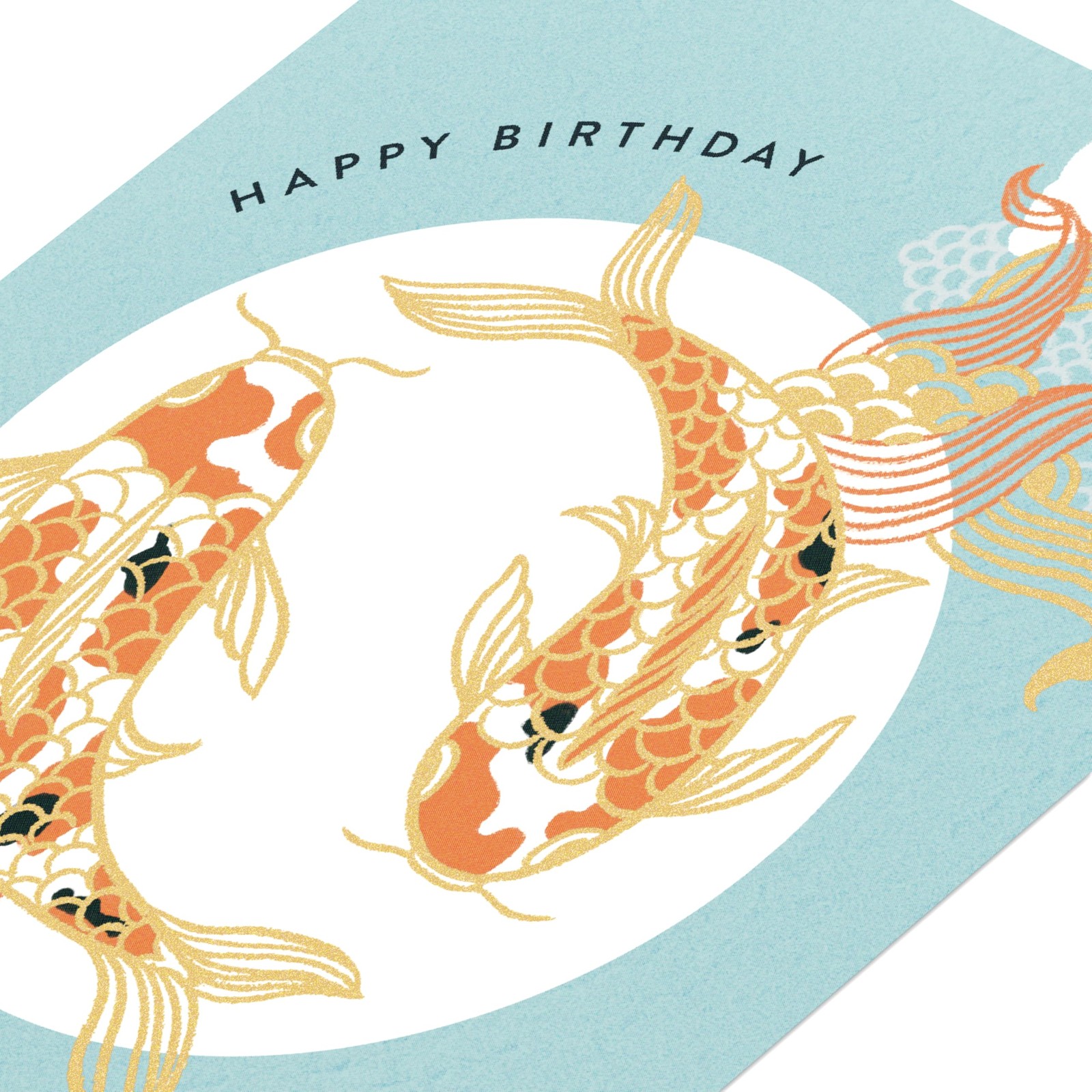 American Greetings Japanese Koi Fish Birthday 4.625 in. x 6.75 in.,