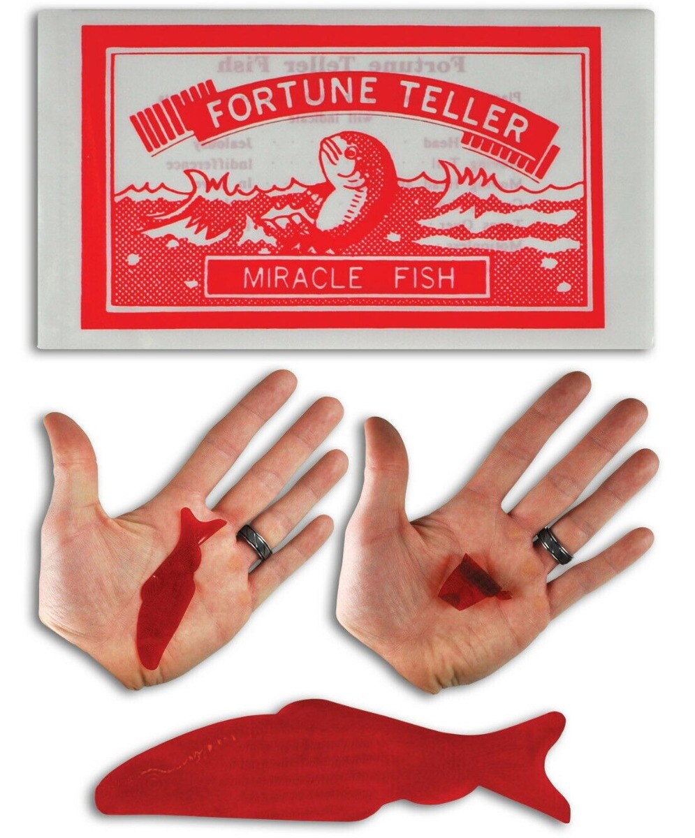 24 Kids Birthday Party Favors Prizes Magic FORTUNE TELLER Telling FISH