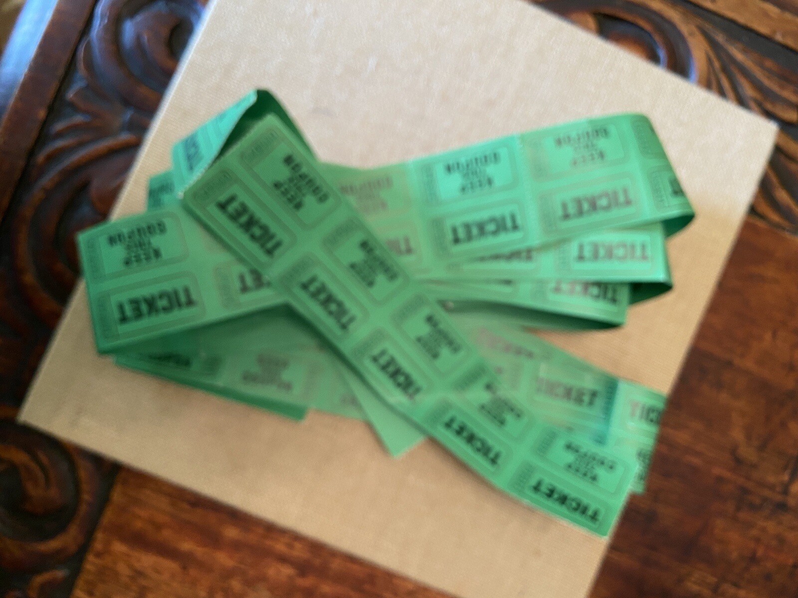 Unused Tickets Lot Of 188 Green Keep This Coupon 349569