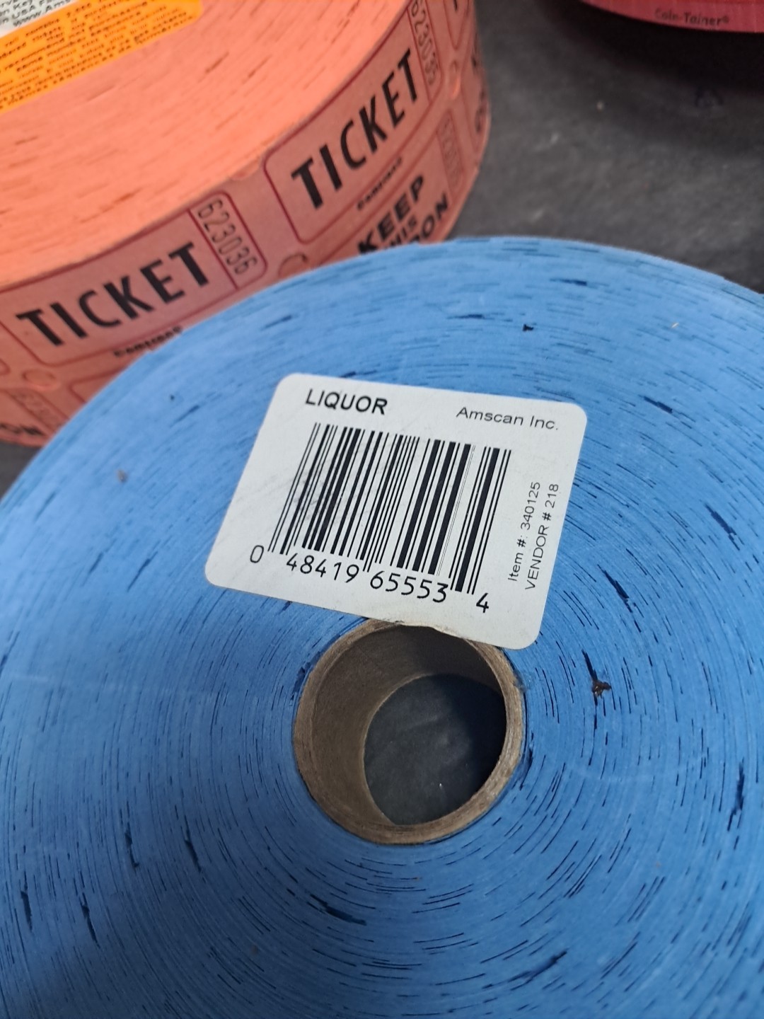❤4 Rolls of Admit Liquor Raffle Tickets 2000 Ct See Photos