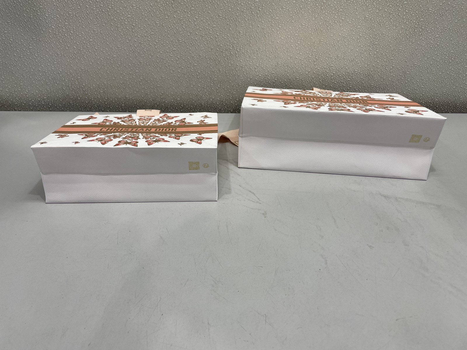 Lot Of 2 Christian Dior Limited Edition Butterfly Gift Bag 10x3x7 & 7x5x3