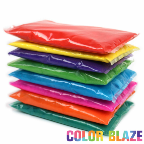 Color Blaze Powder Packets – Set of 8 – Holi, Rangoli, Color War, Party, Toss