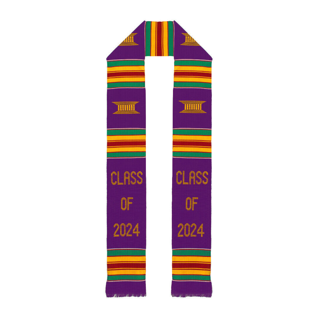 ‘Class of’ Kente Cloth Graduation Stole – Various Years / Colours