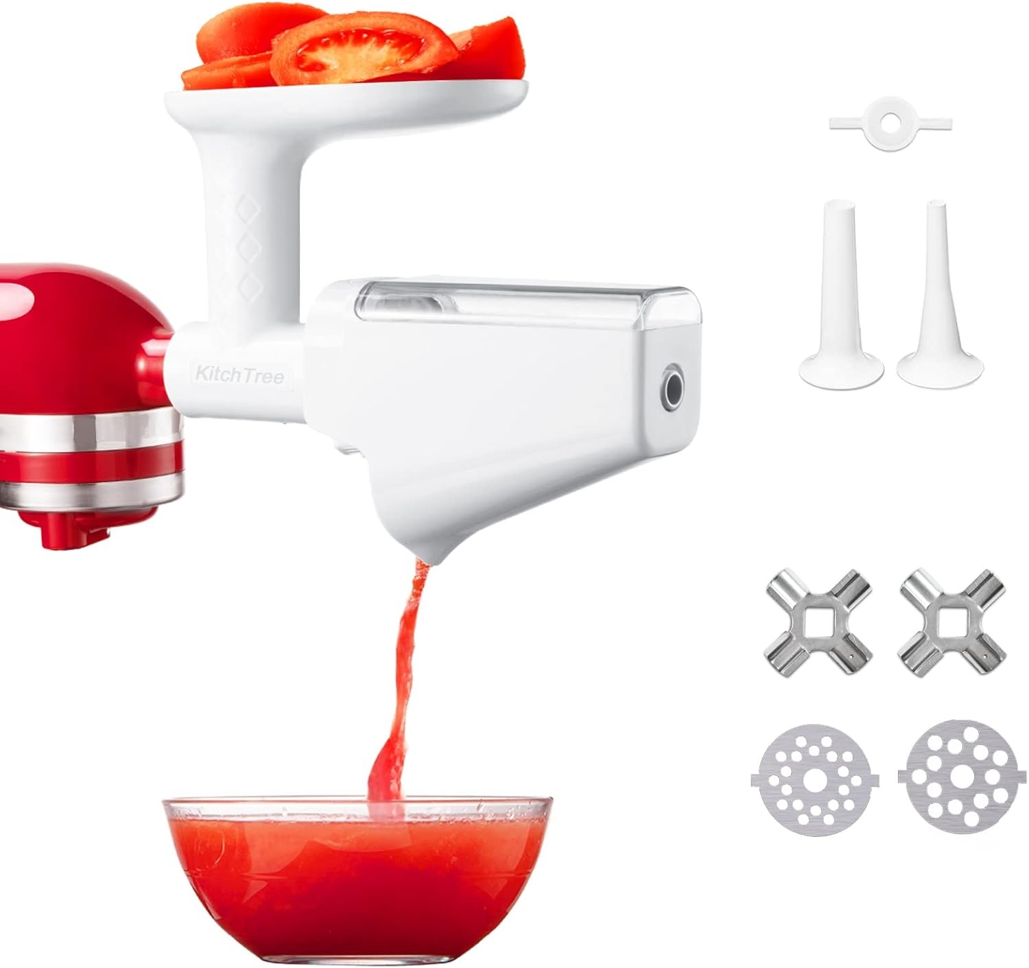 Fruit & Vegetable Strainer Attachment Set for KitchenAid – Includes Food Grinder