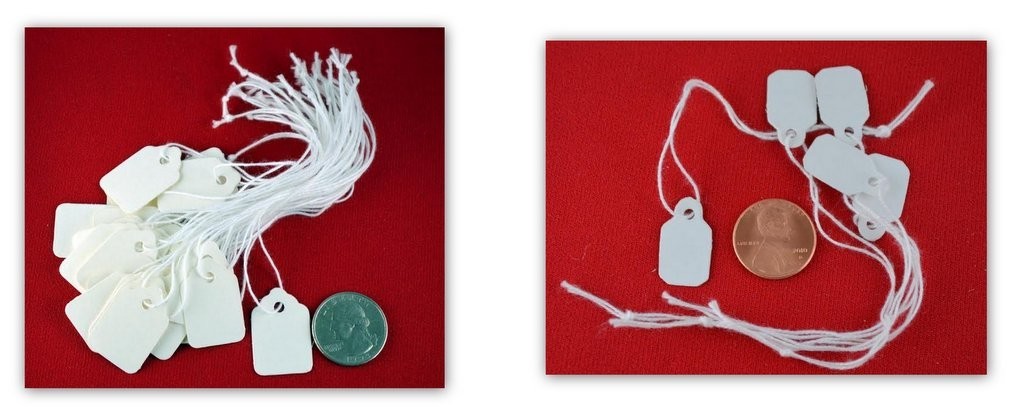 Merchandise Manila Price Jewelry Garment Kraft Paper String Hang Tags Many Sizes