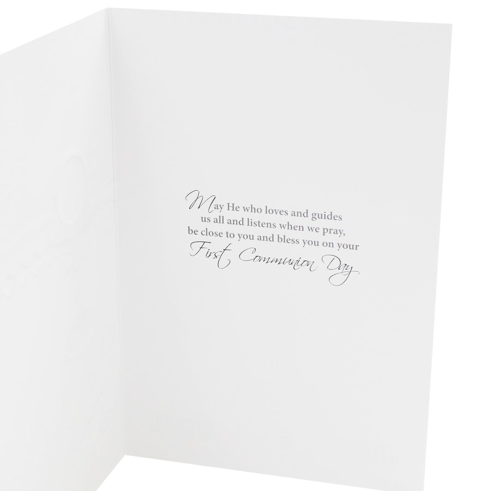 First Holy Communion Card with Envelope and Gold Embossed Detail – Son