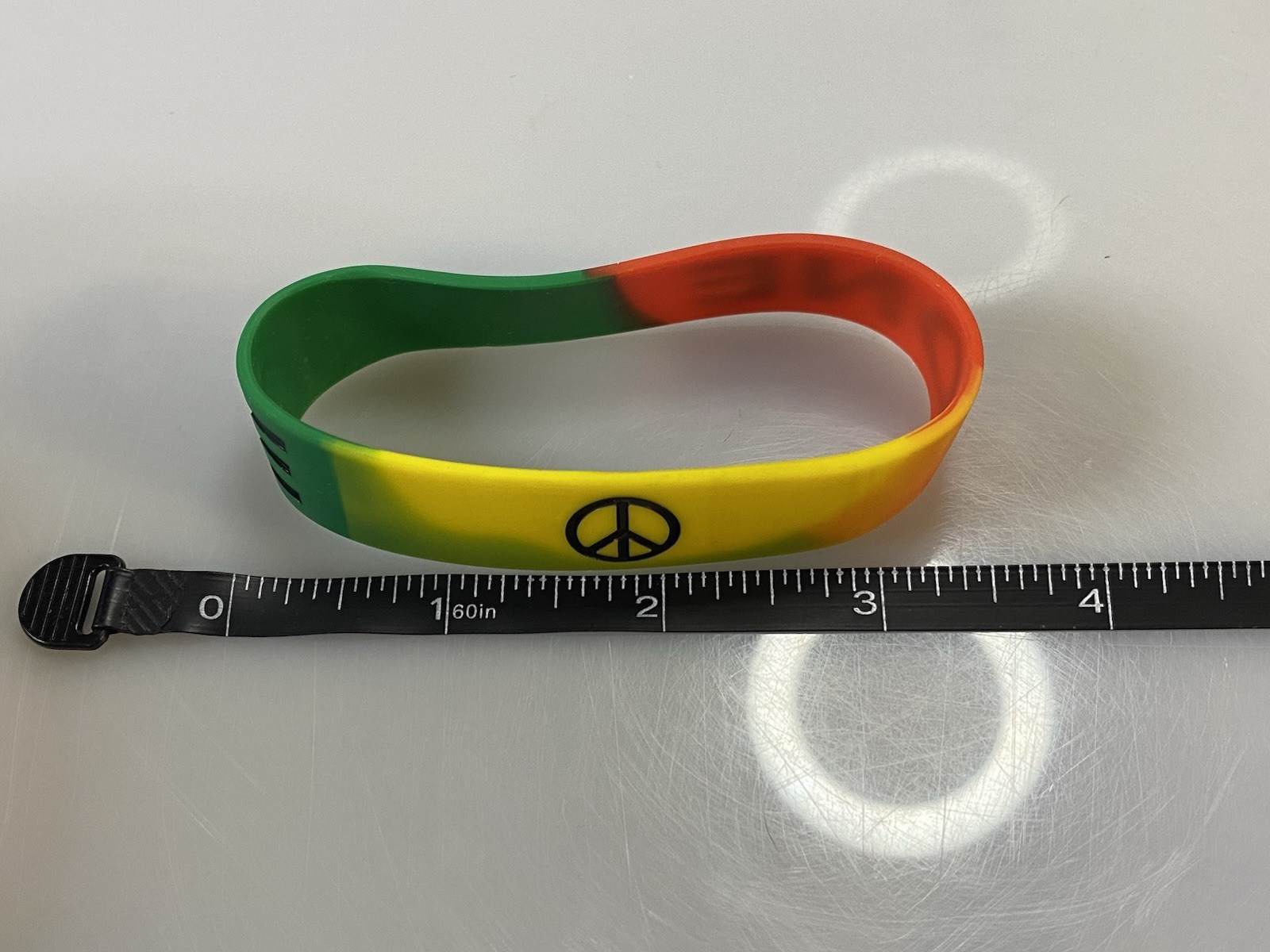 One Love ☮️ Multi Color Silicone Wristbands 48 Pack *New*