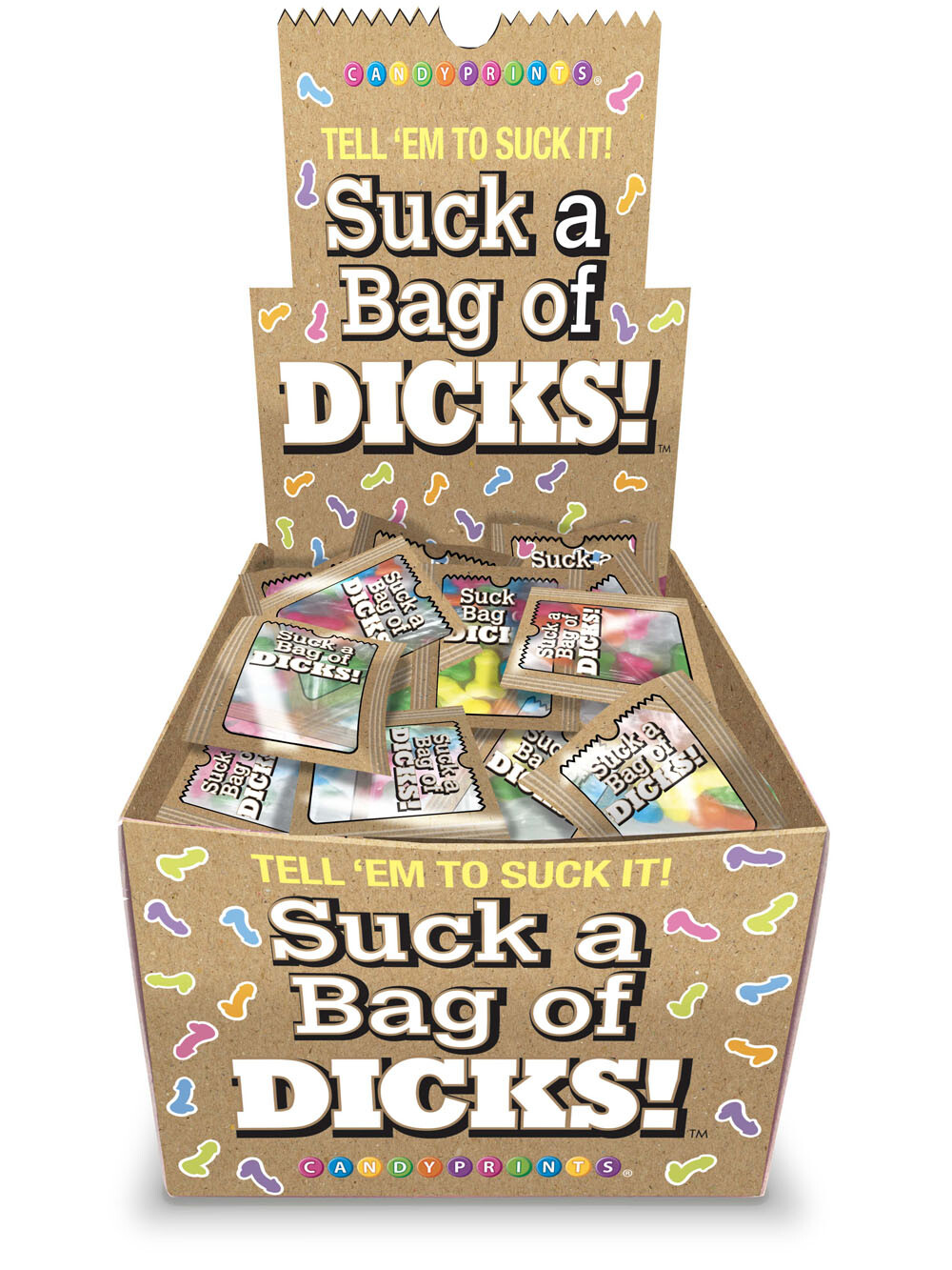 Suck a Bag of Dicks Display 100pk 3oz Party Favor Bag Filler Bachelorette