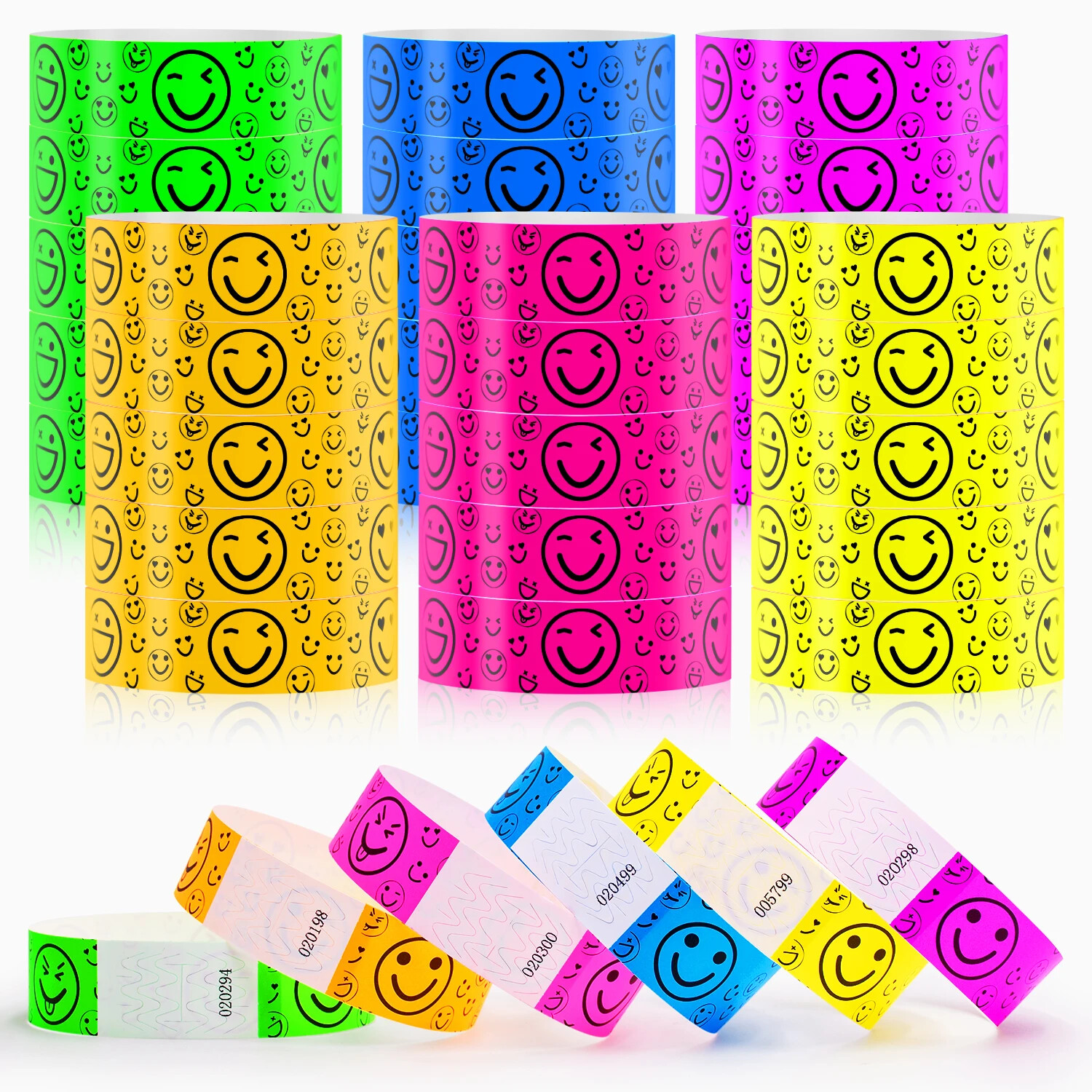Professional Disposable VIP Wristbands: 600PCS