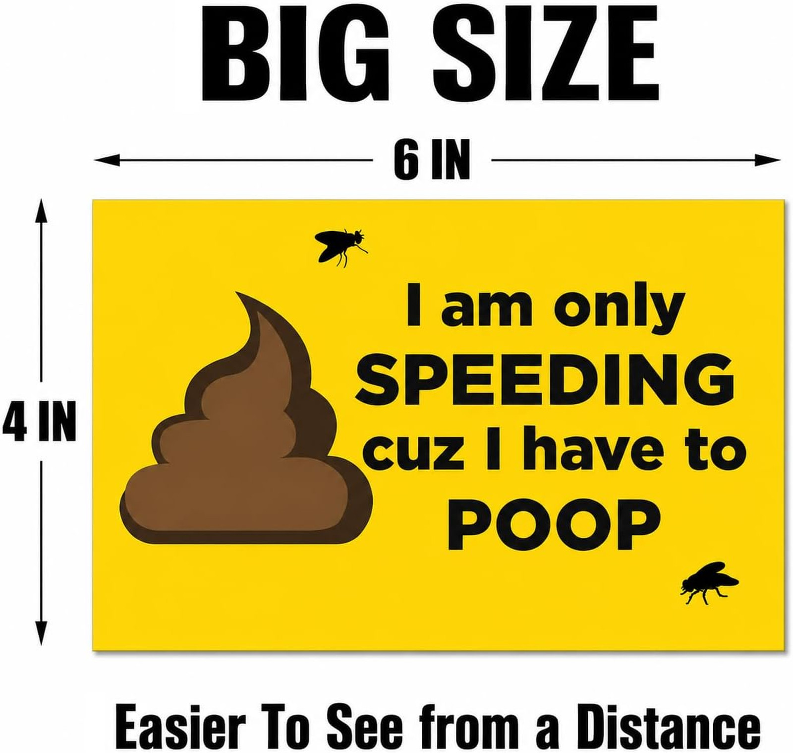 Funny Magnetic Bumper Stickers 6×4 Inches Car Magnet Joke Prank Gift I Have to